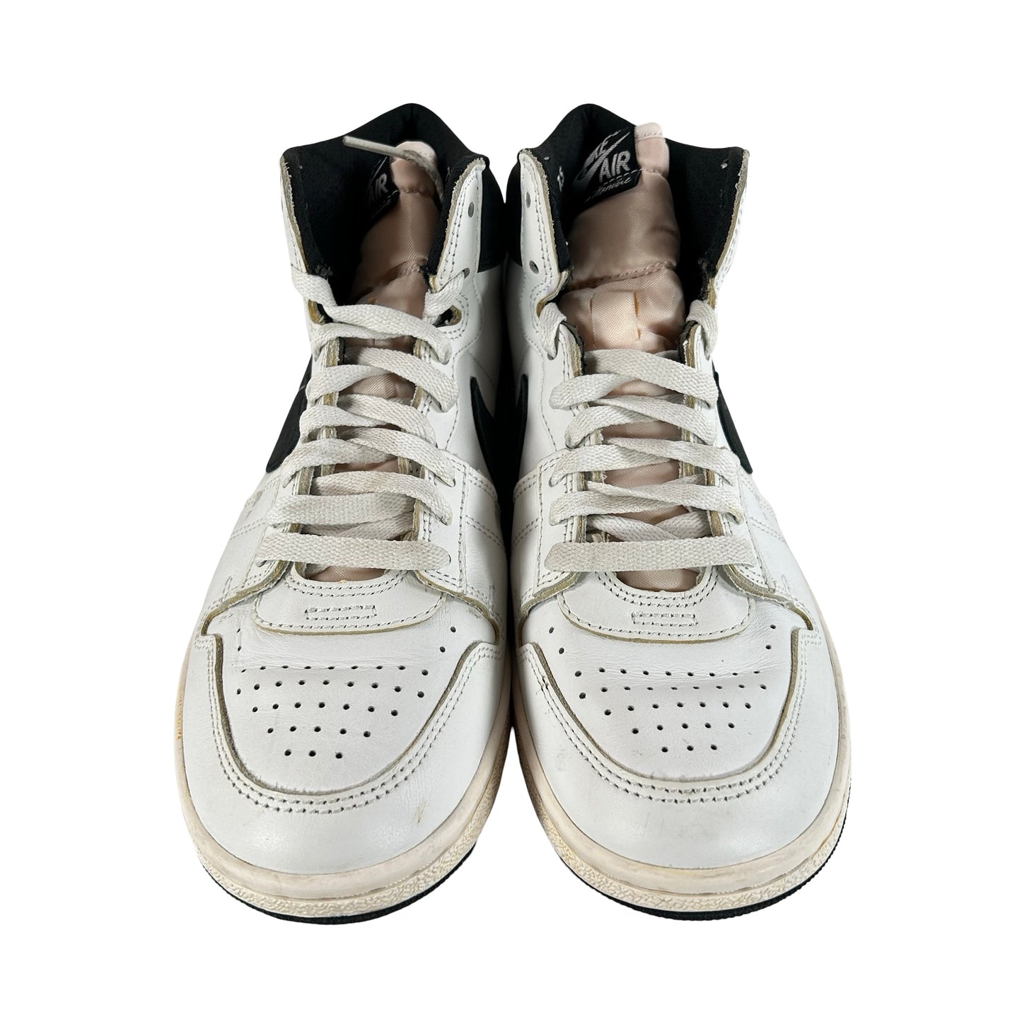 DX4976 100 Nike Jordan Air Ship A Ma Maniére White Black [USED] - 7.5 M (Used) (No Box)