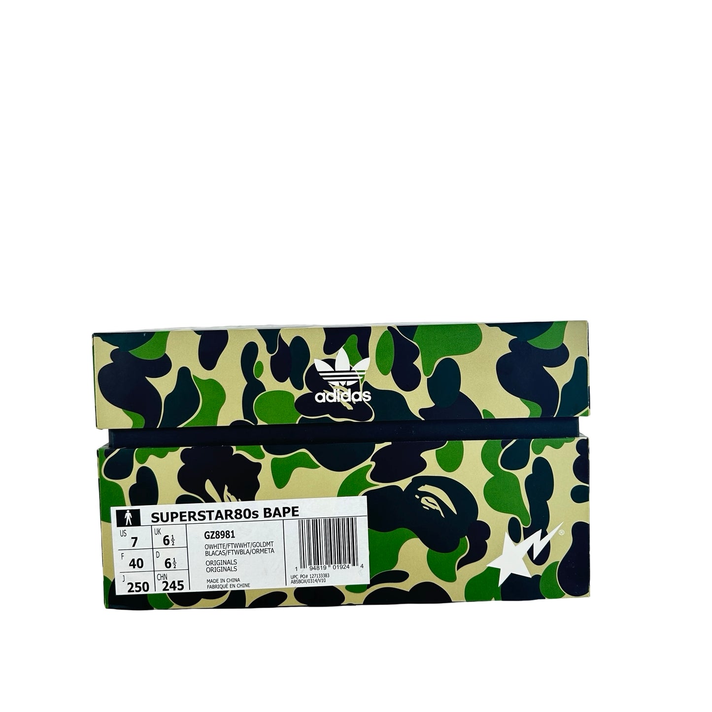 GZ8981 adidas Superstar Bape ABC Camo Green [USED] - 7 M (Used)
