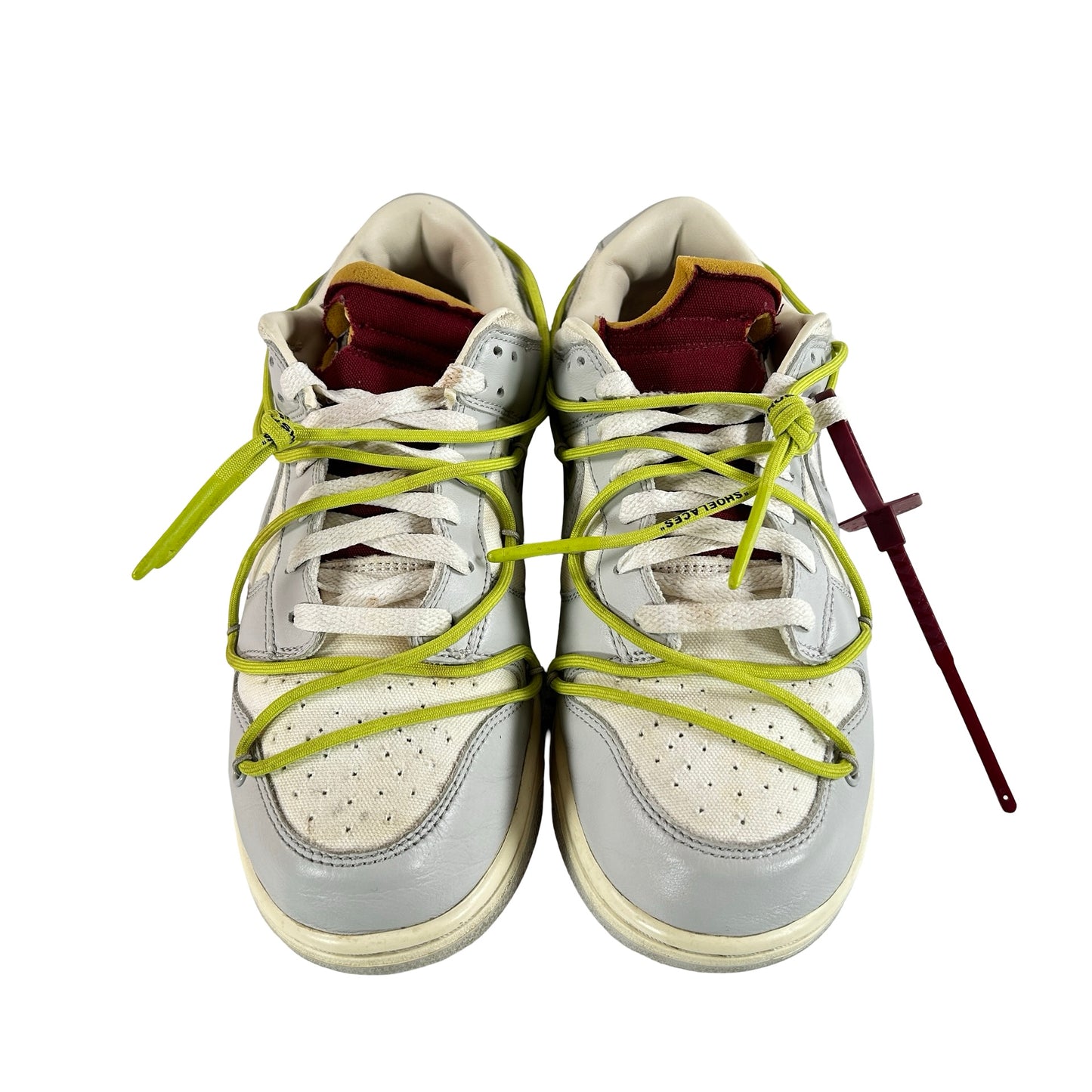DM1602 106 Nike Dunk Low Off-White Lot 8 [USED] - 10 M (Used) (Replace Box)