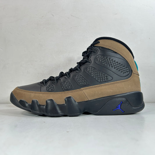 CT8019 034 Jordan 9 Retro Light Olive Concord [USED] - 8 (Used)