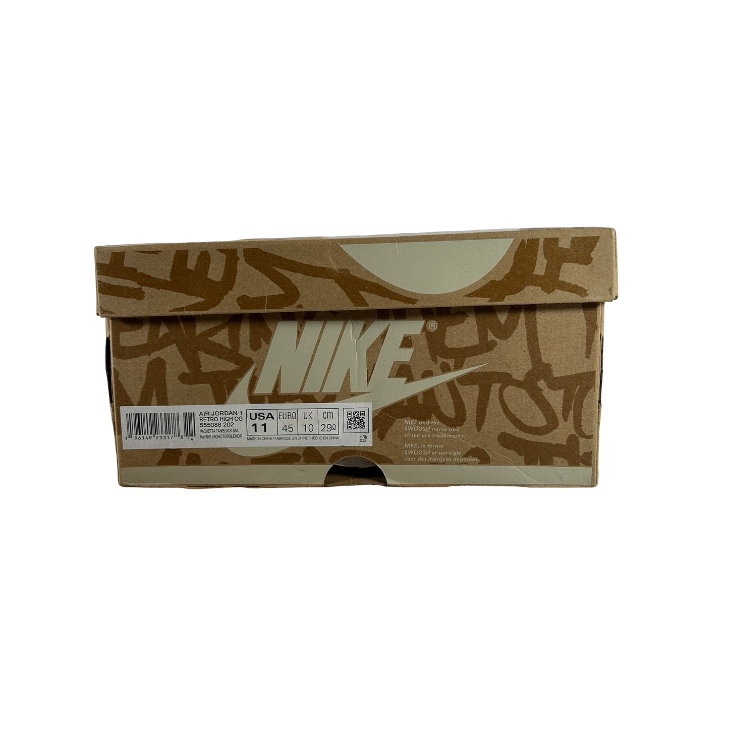 555088 202 Jordan 1 Retro High OG Heirloom [USED] - 11 M (Used)