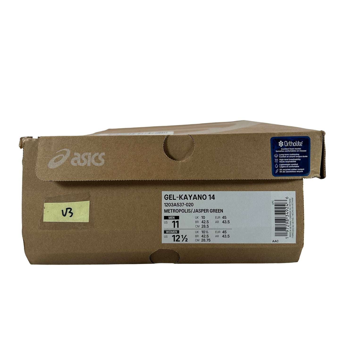 1203A537 020 ASICS Gel-Kayano 14 Metropolis Jasper Green [USED] - 11 M (Used3)