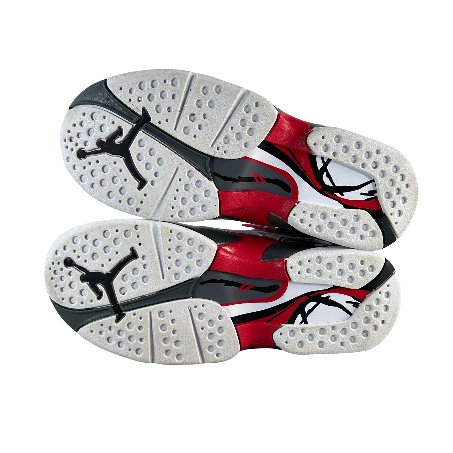 305368 100 Jordan 8 Retro White True Red (2025) (GS) [USED] - 7 Y (Used) (No Box)
