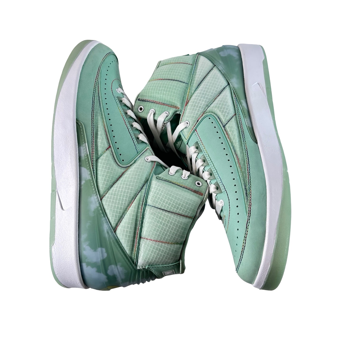 AJ2JB-1193058 VW1 Jordan 2 Retro J Balvin (Friends and Family) - 12 M (Left Shoe Light Not Working)