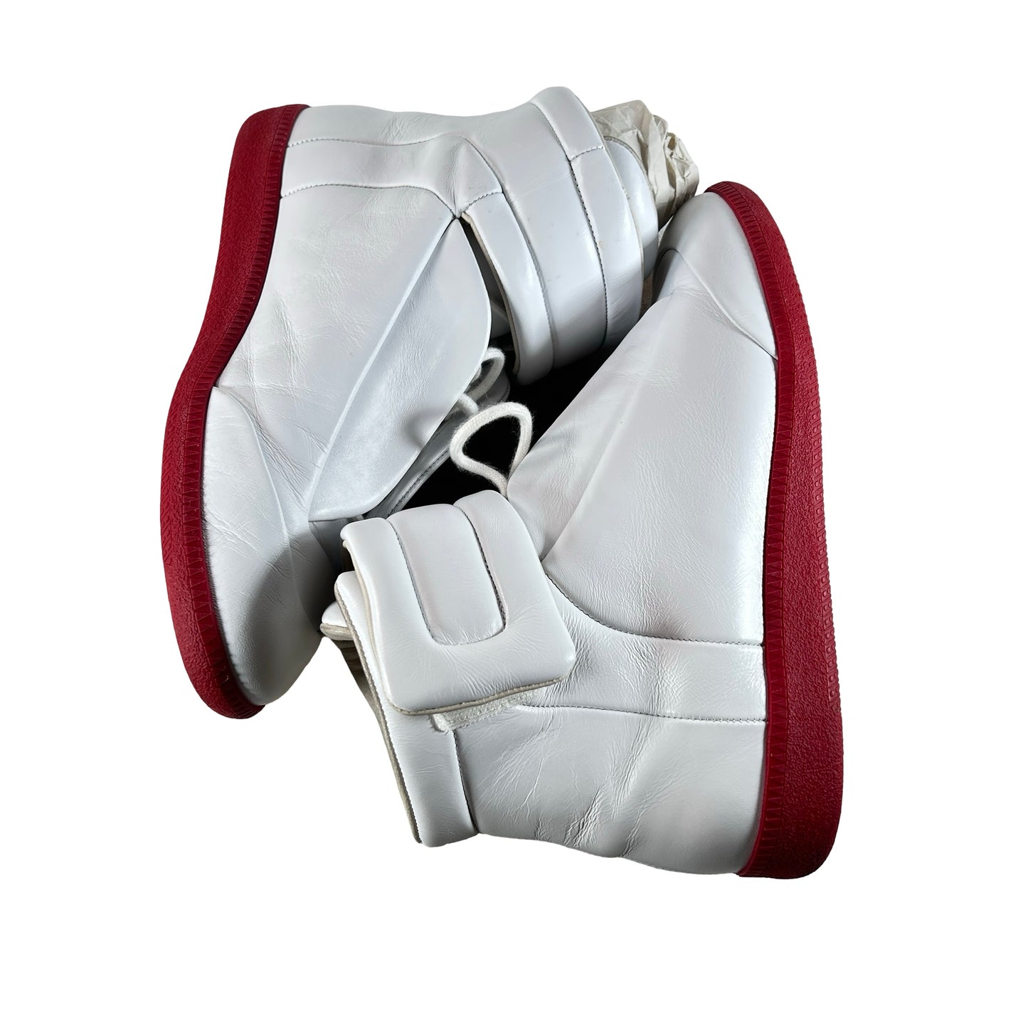 S37WS0234SX8865961 Maison Margiela Future White Red [USED] - 42 EU / 9 M US (Used)