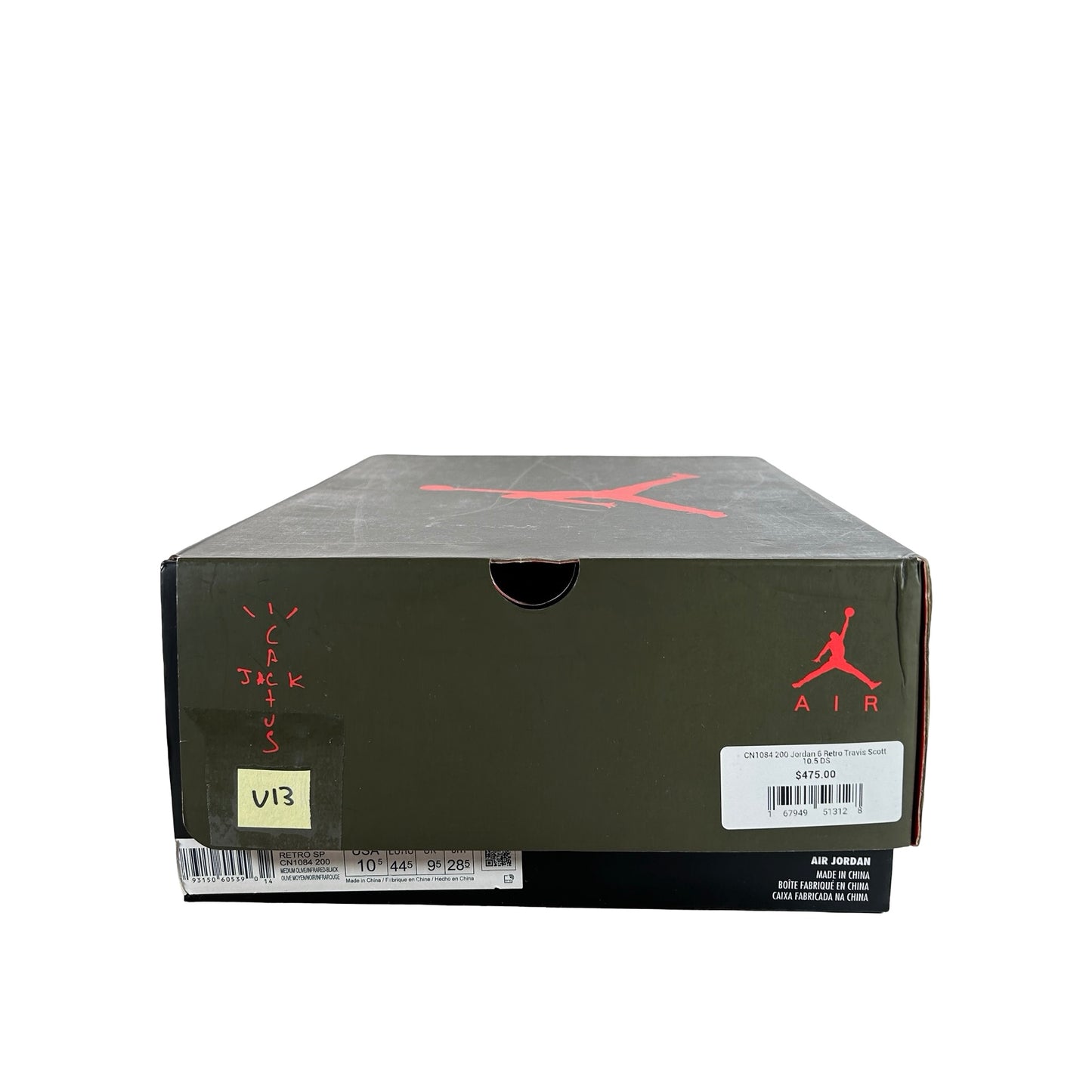 CN1084 200 Air Jordan 6 Retro Travis Scott [USED] - 10.5 M (Used13)