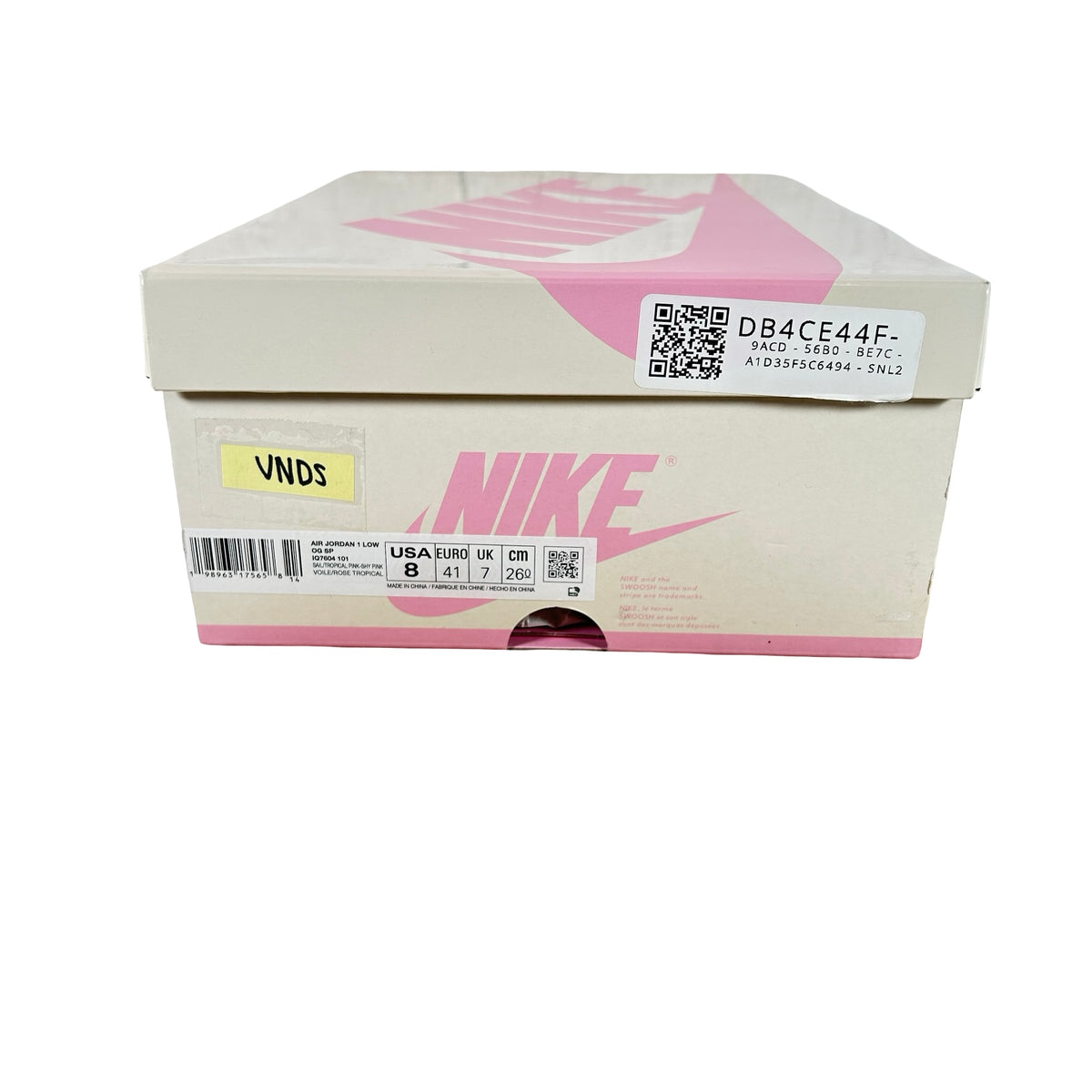 IQ7604 101 Jordan 1 Retro Low OG SP Travis Scott Sail Tropical Pink [USED] - 8 M (VNDS)