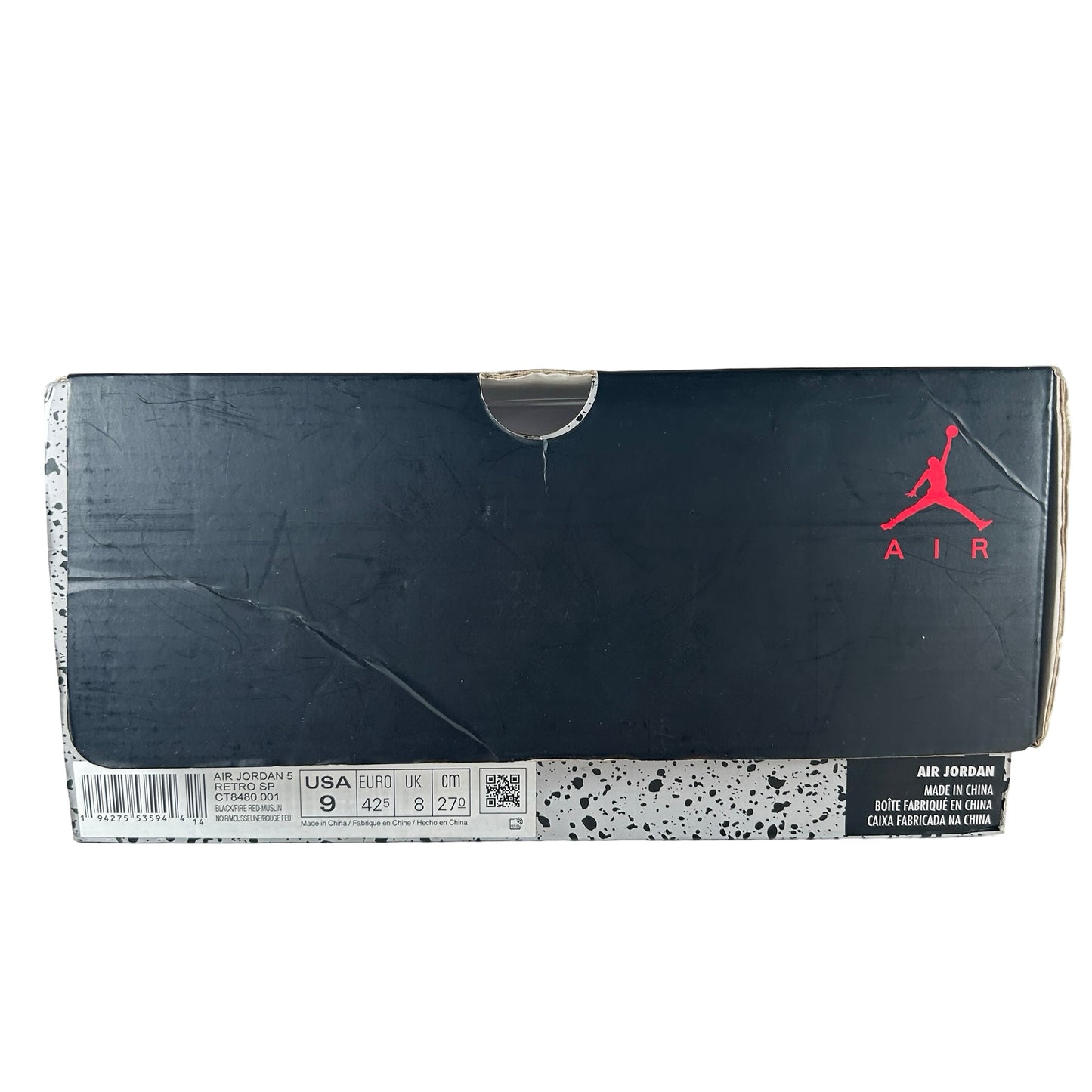 CT8480 001 Jordan 5 Off-White Black [USED] - 9 M (Used6)
