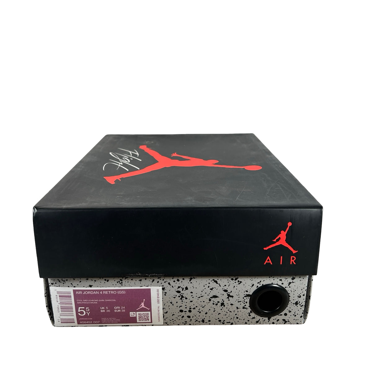 408452 007 Jordan 4 Retro Cool Grey (2019) (GS) [USED] - 5.5 Y (Used)
