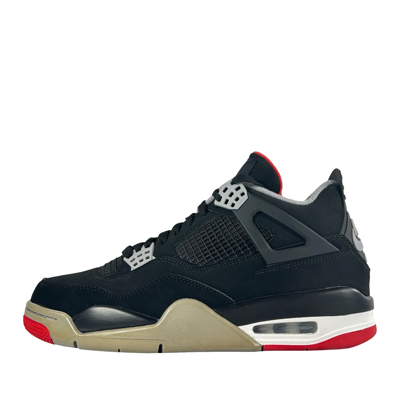 308497 060 Jordan 4 Bred (2019) [CONDITIONAL] - 10 M [Yellowing Midsole)