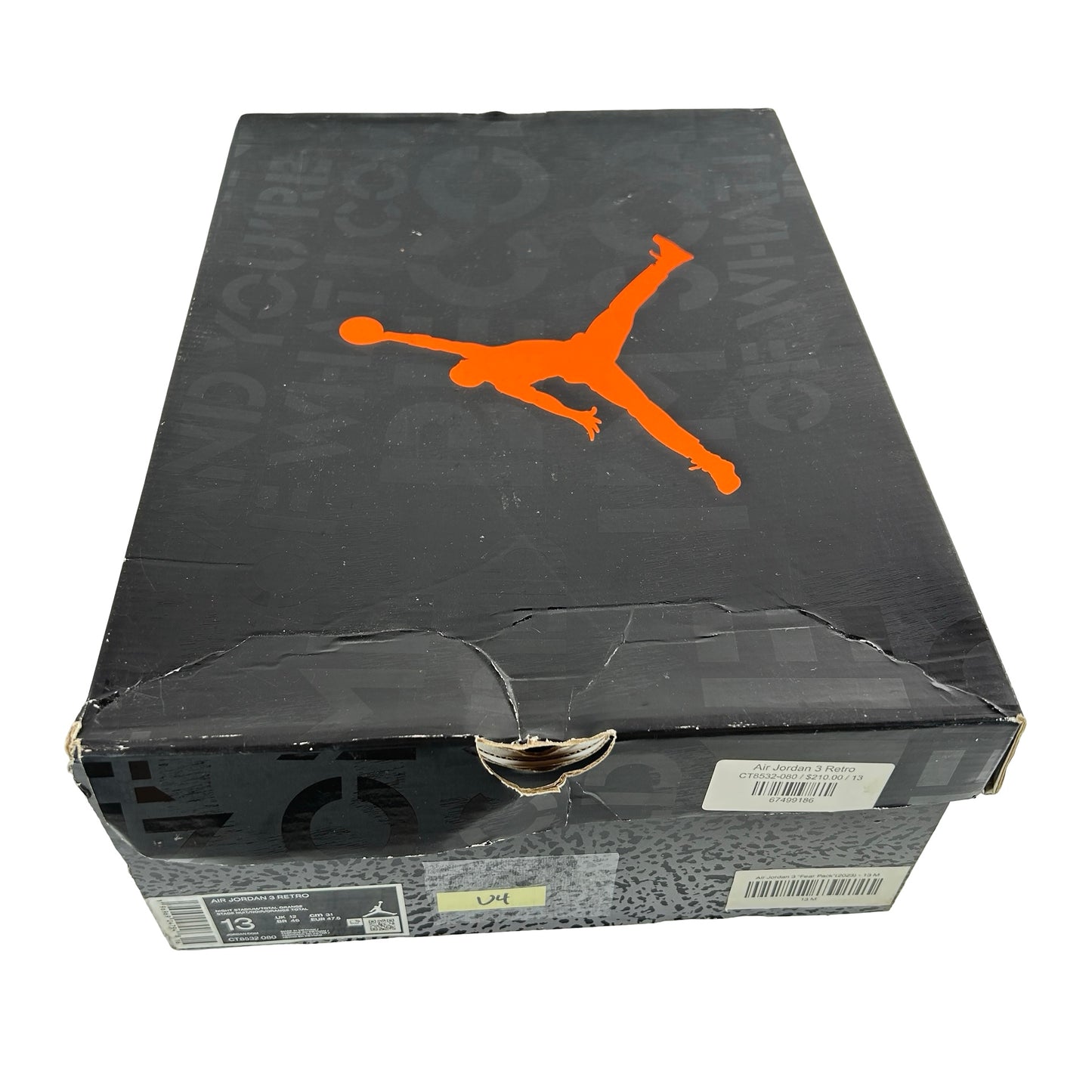 CT8532 080 Jordan 3 Retro Fear Pack (2023) [USED] - 13 M (Used4)