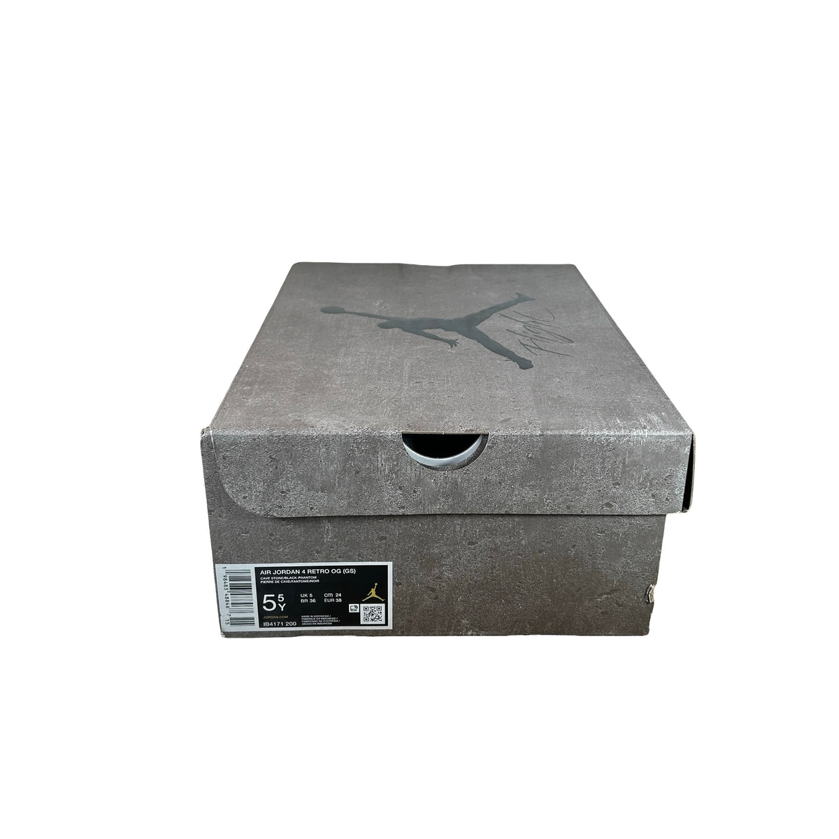 IB4171 200 Jordan 4 Retro OG Cave Stone (GS) [USED] - 5.5 Y (Used)