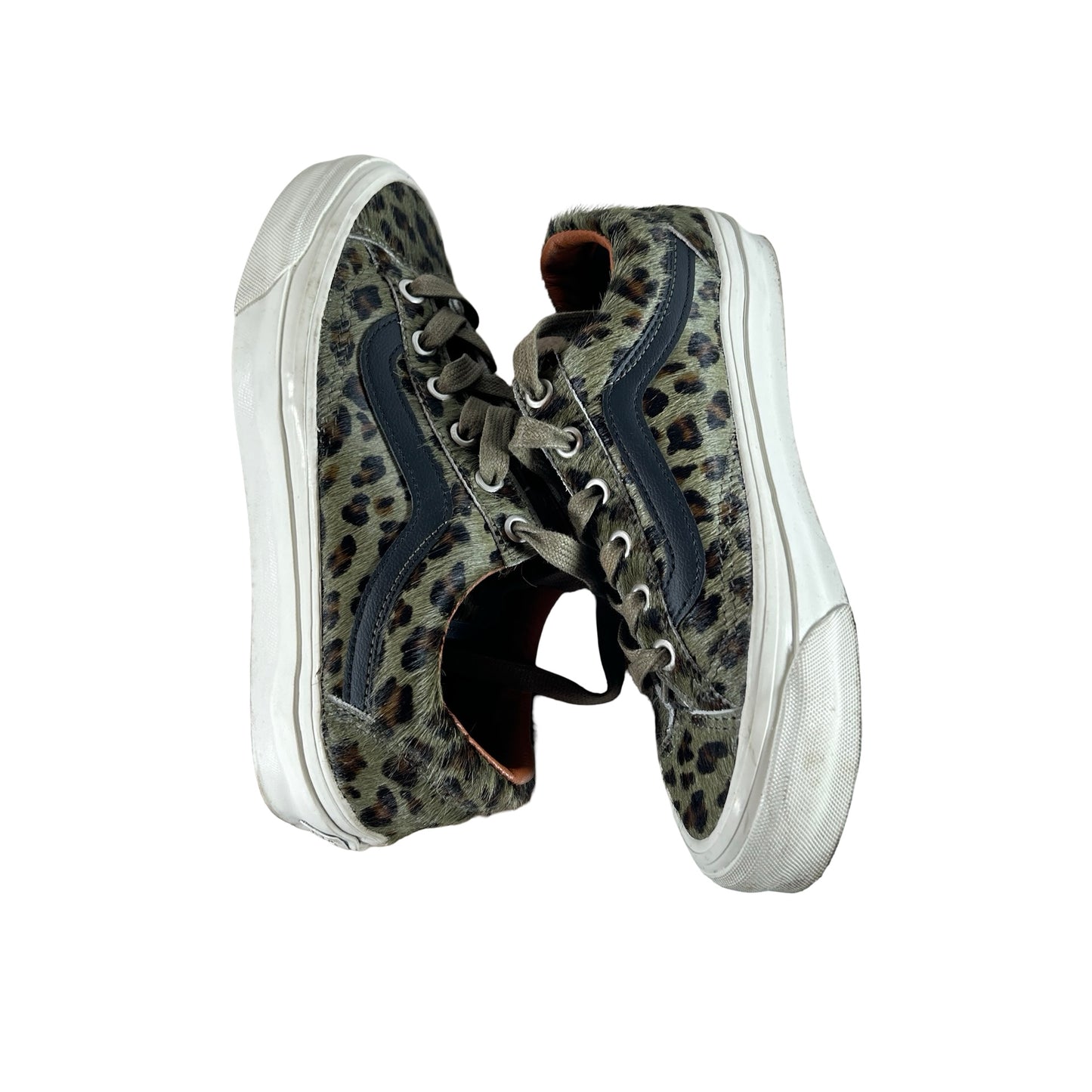 VN000EHDOLV Vans Premium Old Skool 36 Pony Cheetah Olive [USED] - 4.5 M (Used) (No Box)