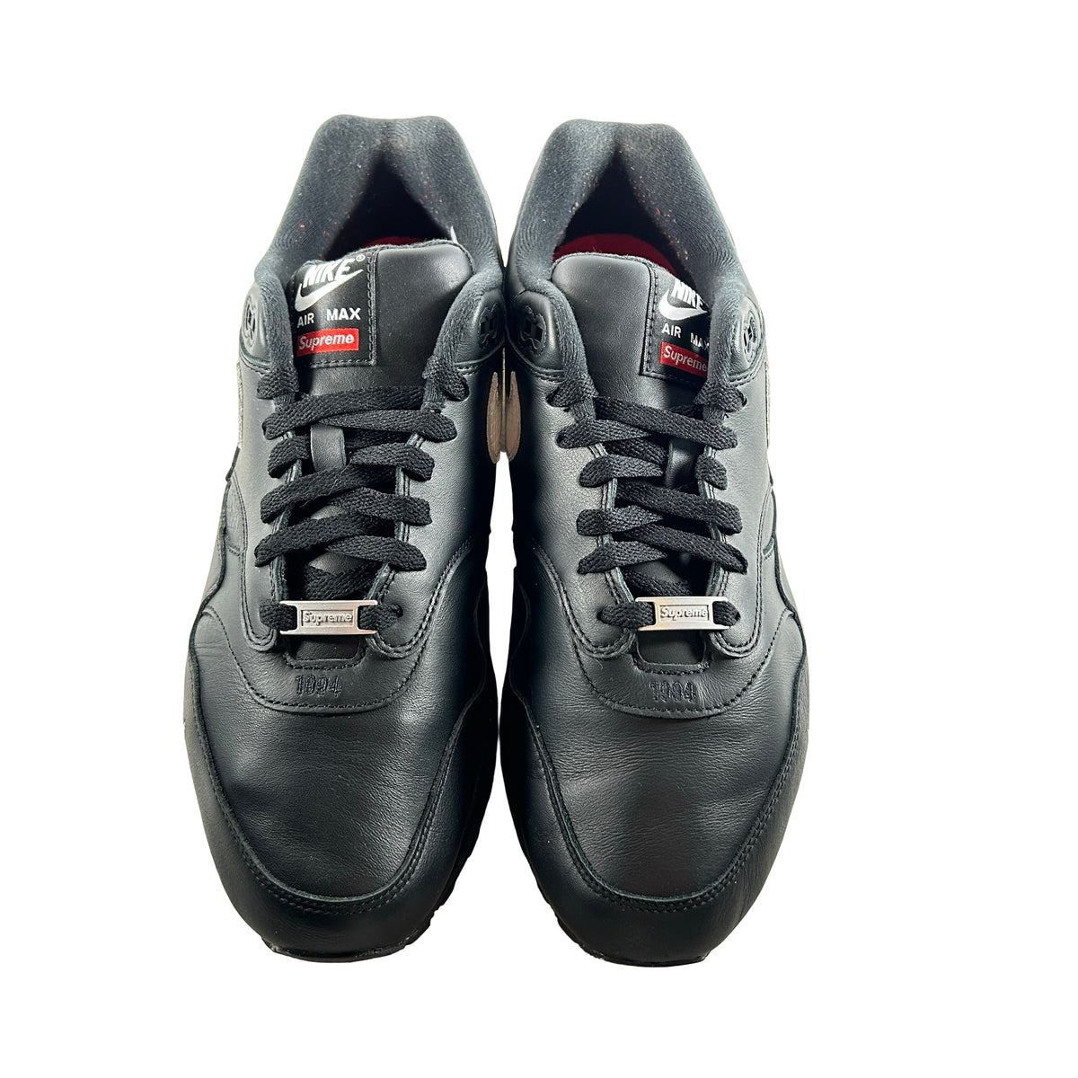 HF8813 001 Nike Air Max 1 '87 SP Supreme Black White [USED] - 11 M (Used)