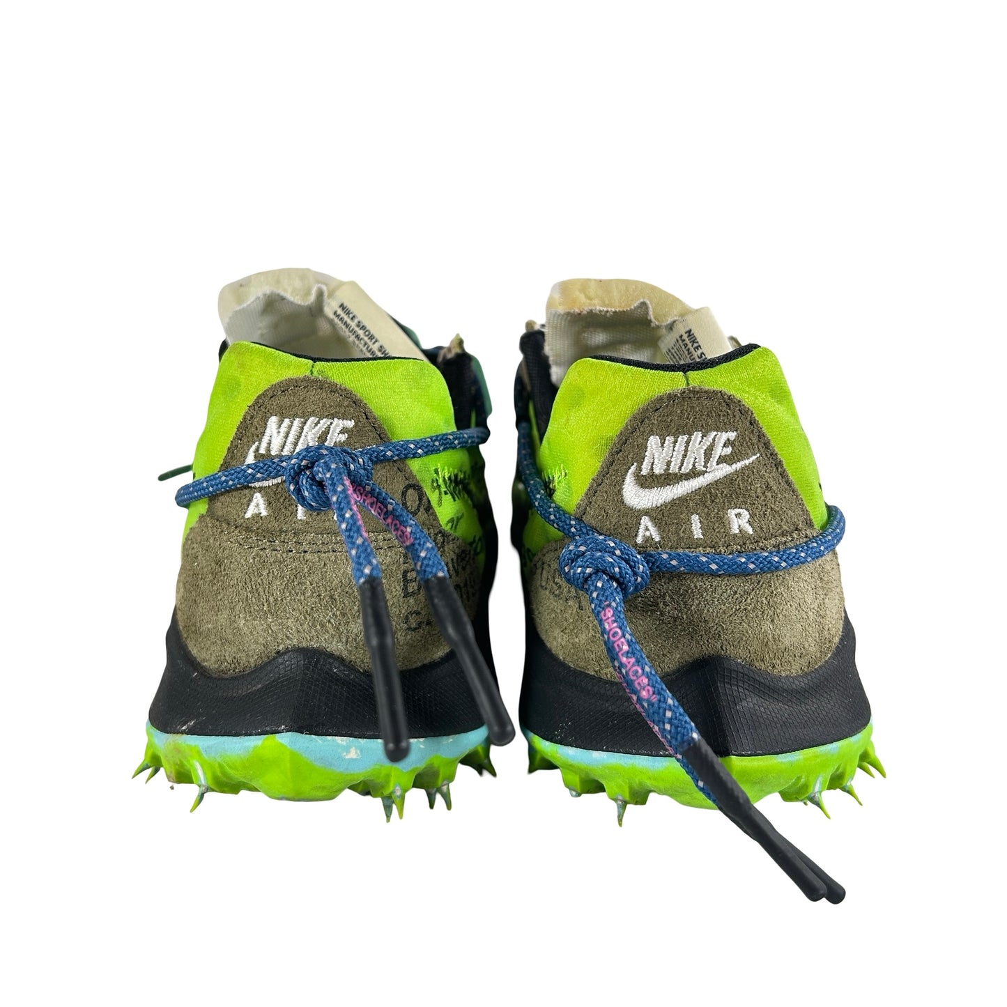CD8179 300 Nike Zoom Terra Kiger 5 OFF-WHITE Electric Green (Women's) [USED] - 11.5 W / 10 M (Used)