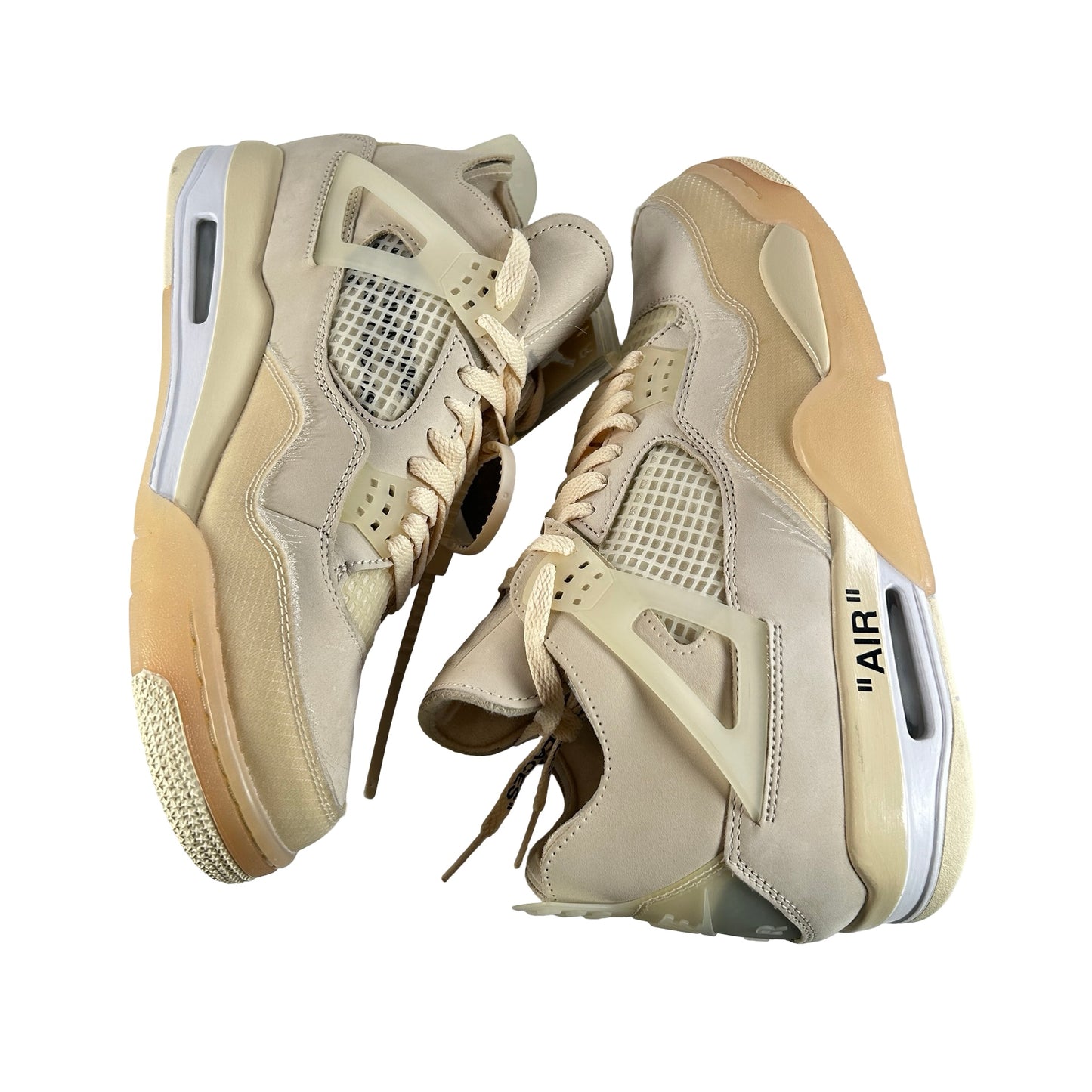 CV9388 100 Jordan 4 Off-White Sail [CONDITIONAL] - 12 W (Replace Box) (Crease on right shoe) (Light marks)