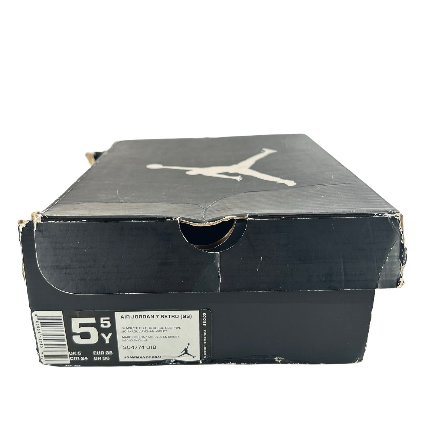 304775 018 Jordan 7 Retro Raptors (2012) [USED] - 5.5 Y (Used)