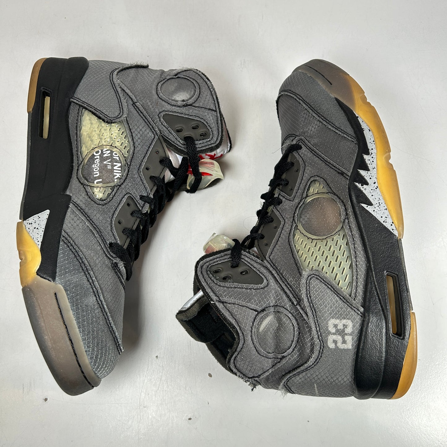 CT8480 001 Jordan 5 Off-White Black [USED] - 9.5 M (Used2)