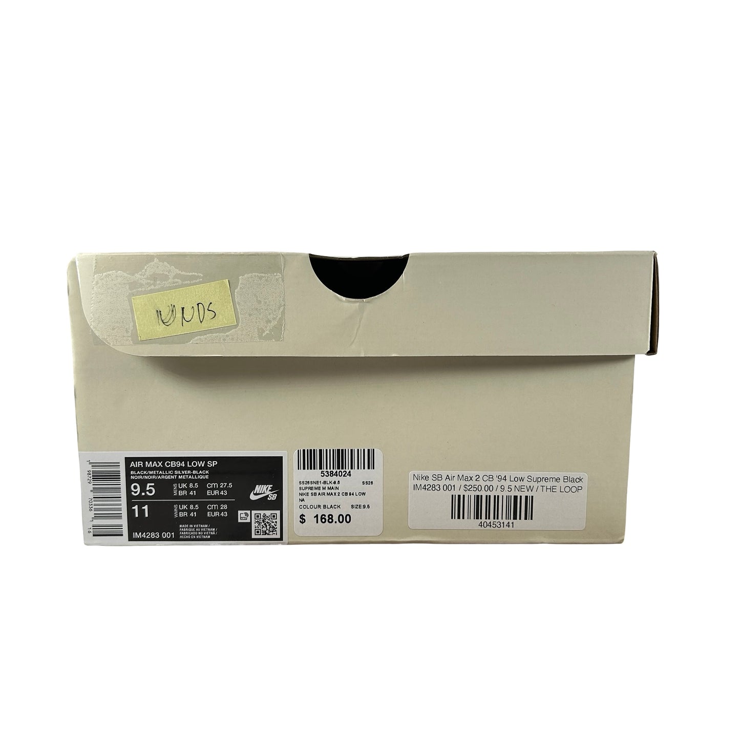 IM4283 001 Nike SB Air Max 2 CB '94 Low Supreme Black [USED] - 9.5 M (VNDS)