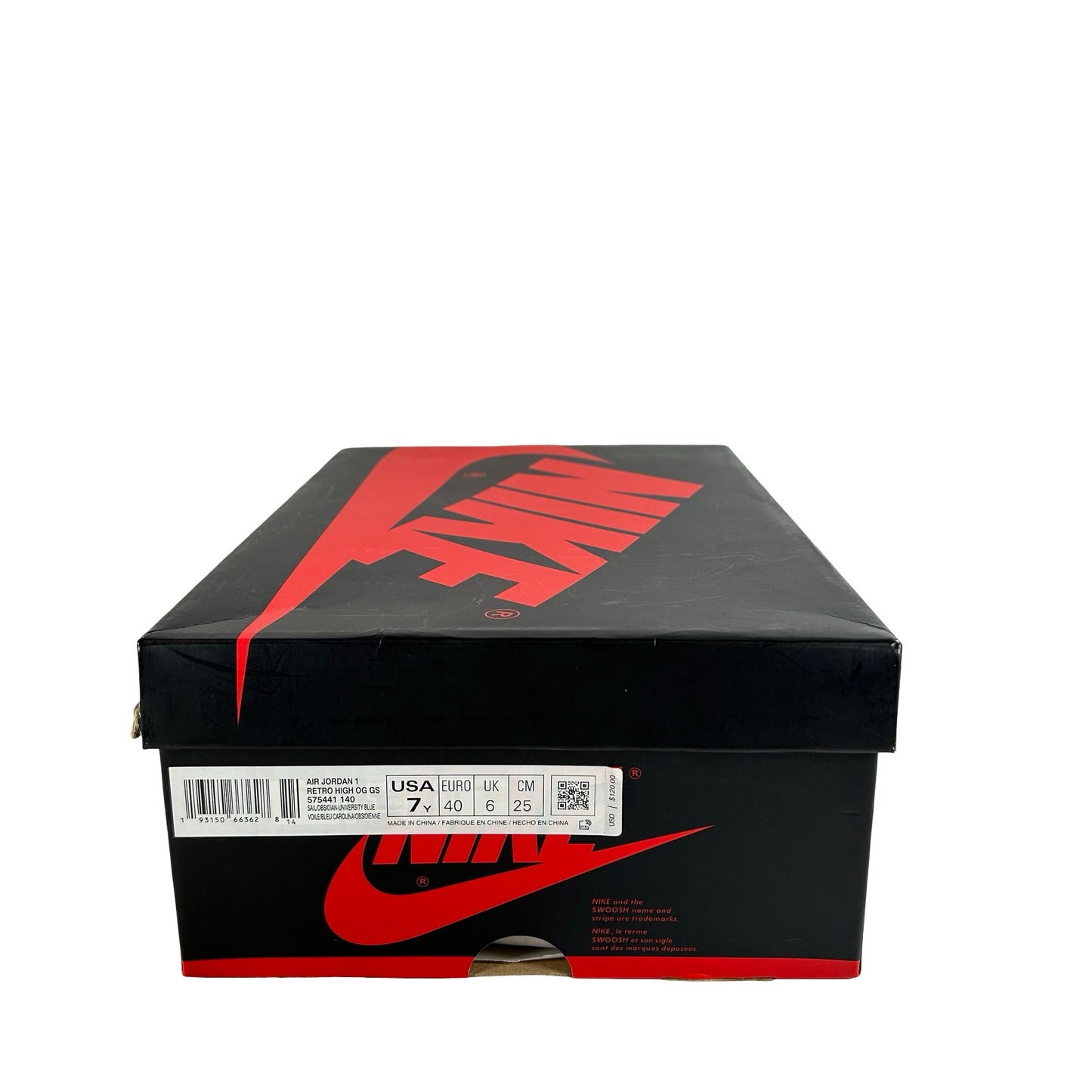 575441 140 Jordan 1 Retro High Obsidian (GS) [USED] - 7 Y (Used)