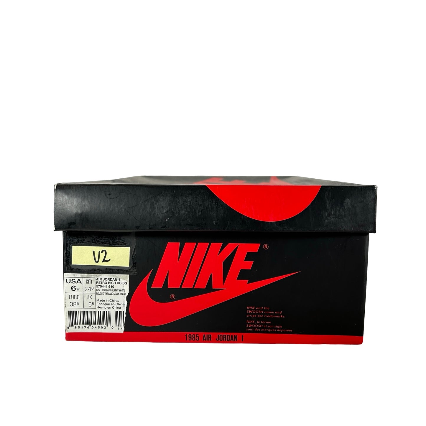 575441 610 Jordan 1 Retro High Bred Toe (GS) [USED] - 6 Y (Used2)