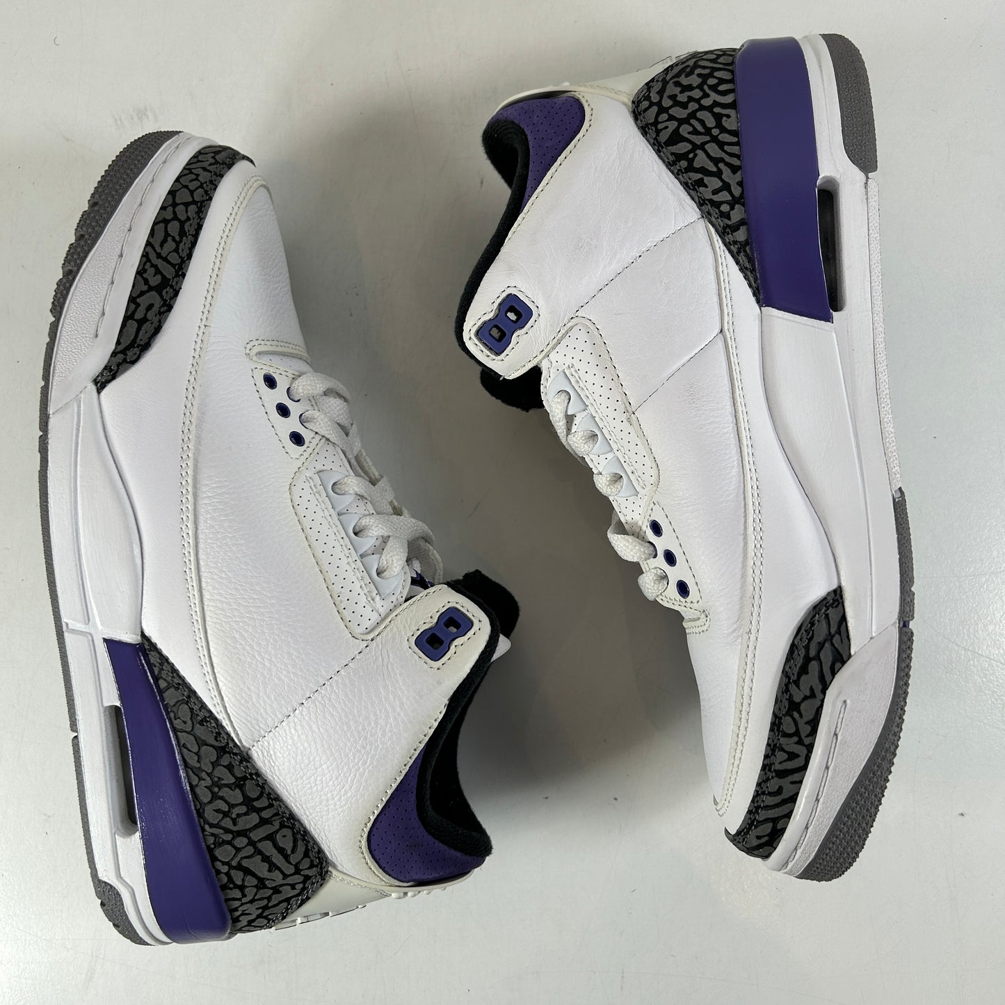 CT8532 105 Jordan 3 Retro Dark Iris [USED] - 8.5 M (Used)