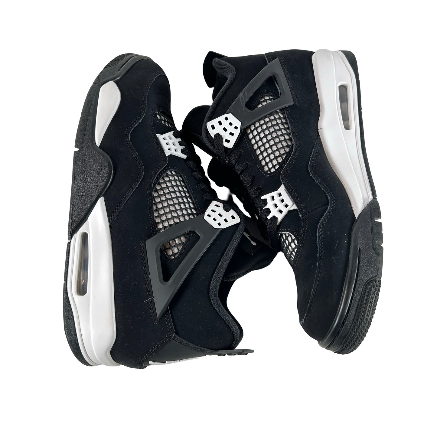 FQ8138 001  Jordan 4 Retro White Thunder [USED] - 10 M (Used10)