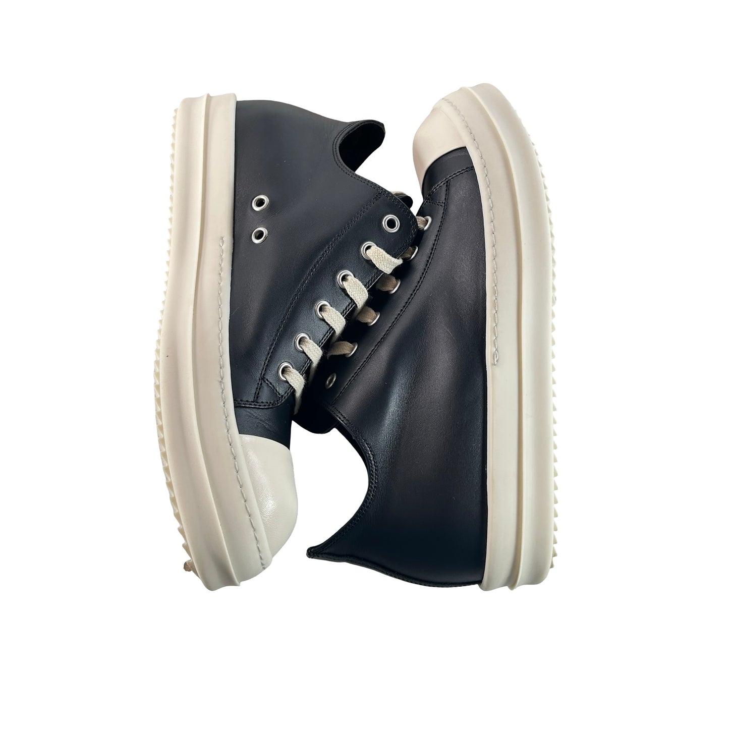 RU02B2891 LCG Rick Owens Strobe Low Black [USED] - 41 M (US 8) (Used)