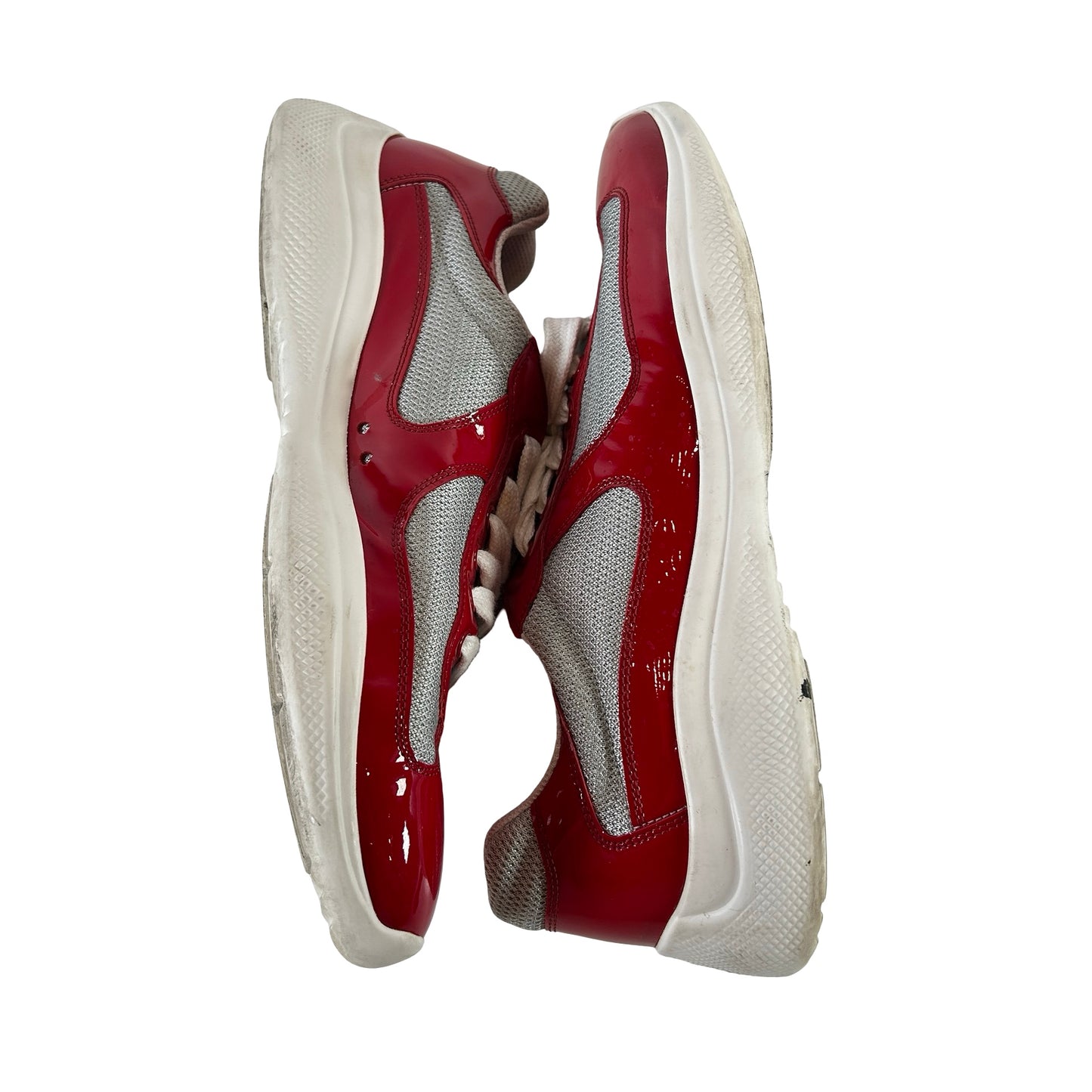 4E3400 ASZ F0F5C Prada America's Cup Red Silver [USED] - UK 10 / US 11 (Used) (Replace Box)