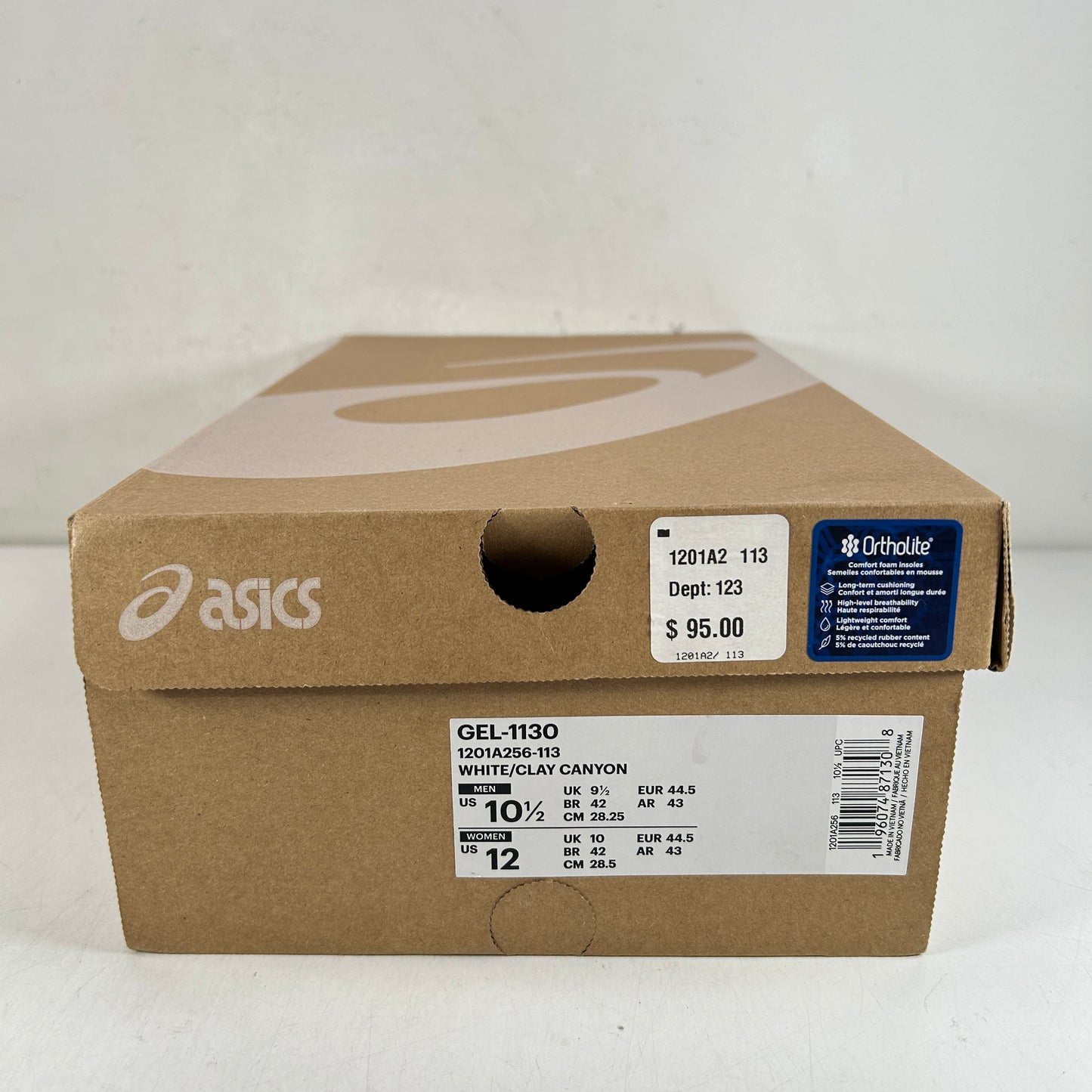 1201A256 113 ASICS Gel-1130 Cañón Arcilla Blanca