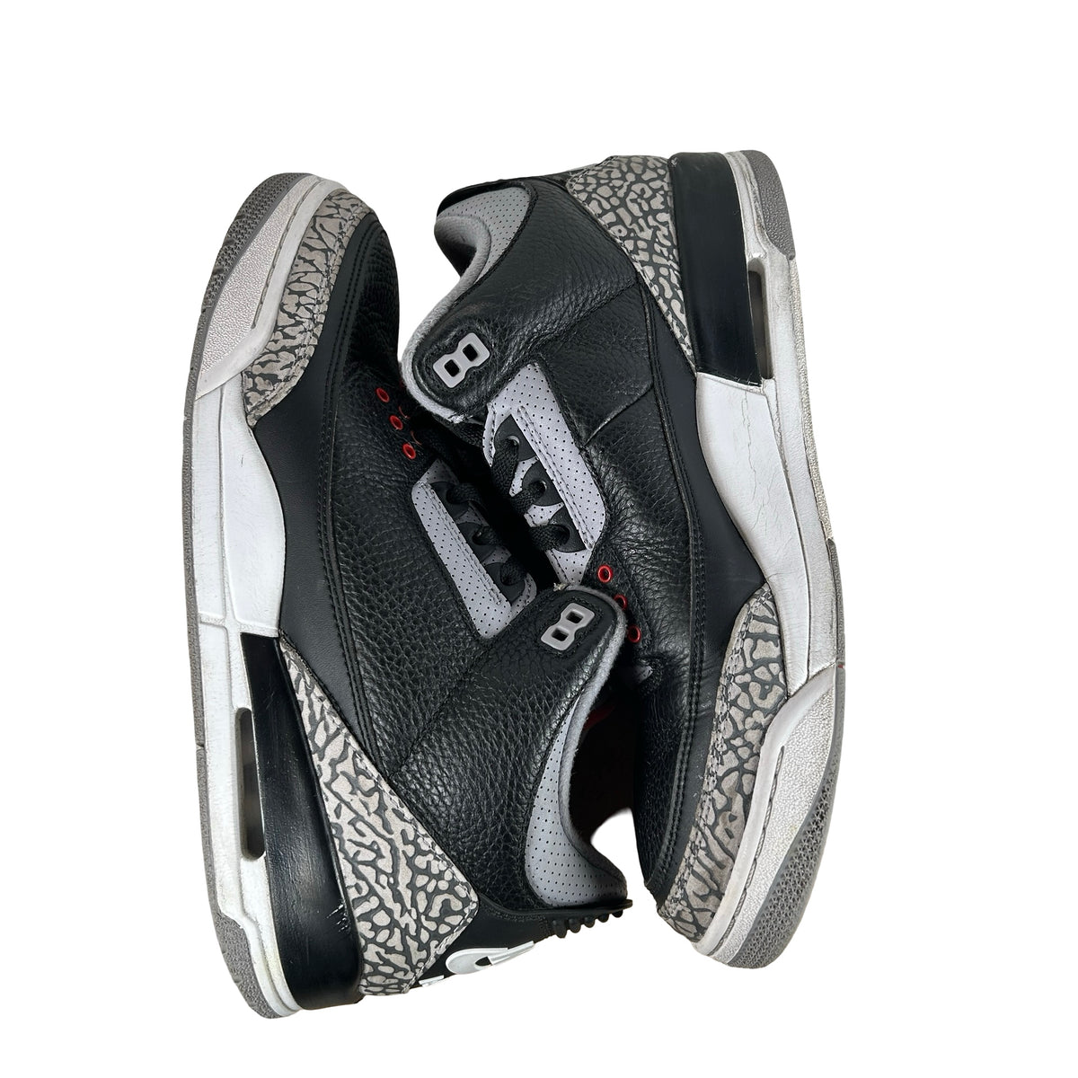 854262 001 Jordan 3 Black Cement 2018 [USED] - 10.5 M (Used6) (No Box6)