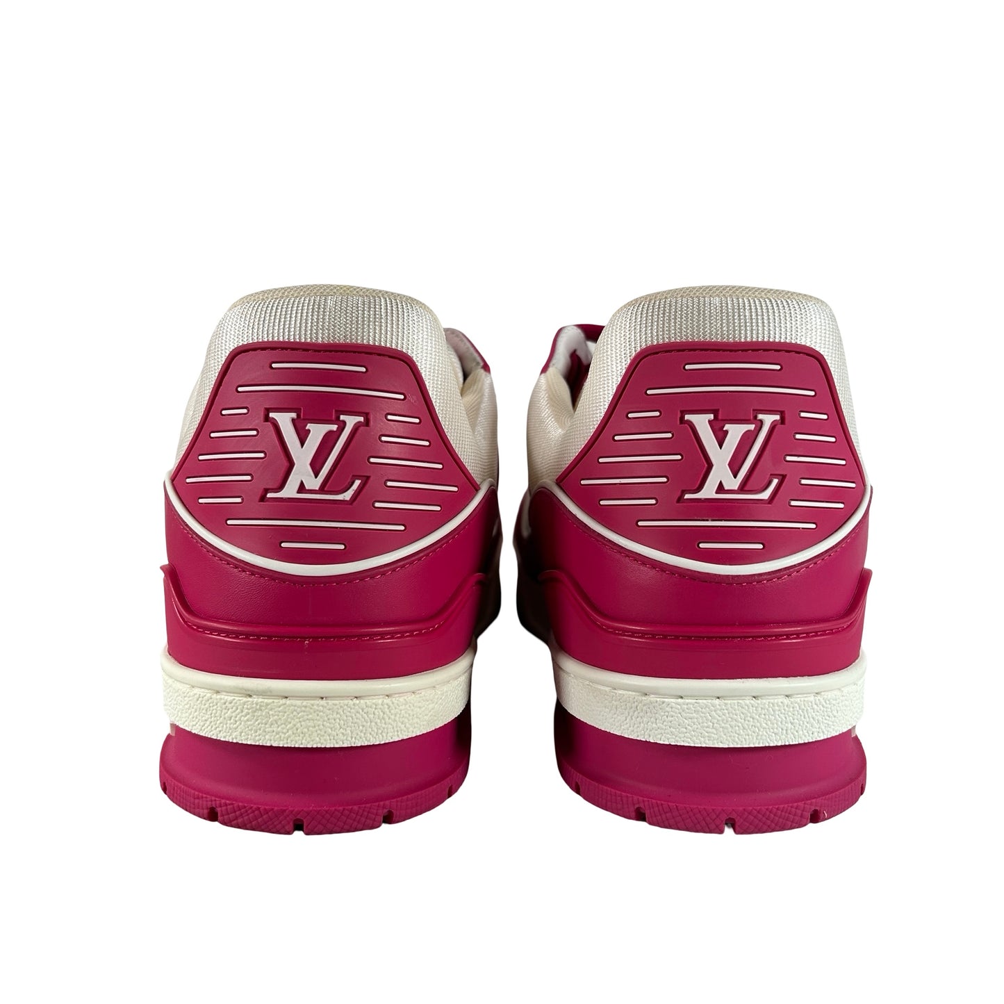 Louis Vuitton Trainer Low White Fuchsia [USED] - LV 10.5 / US 11.5 (Used)