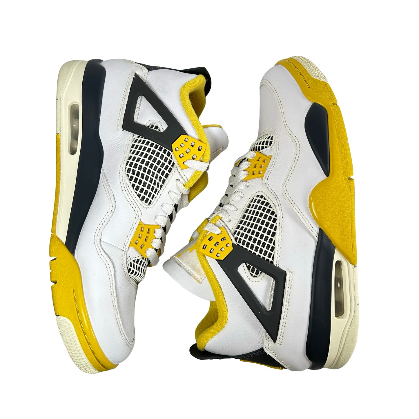 AQ9129 101 Jordan 4 Retro Vivid Sulfur (Women's) [USED] - 9.5 W (Used) (No Box)