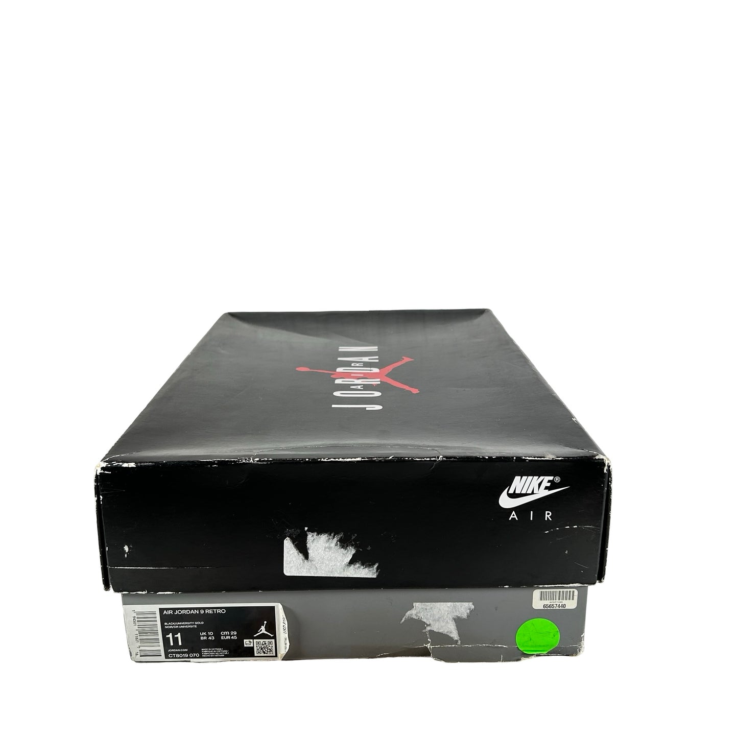 CT8019 070 Jordan 9 Retro Dark Charcoal Universidad Oro