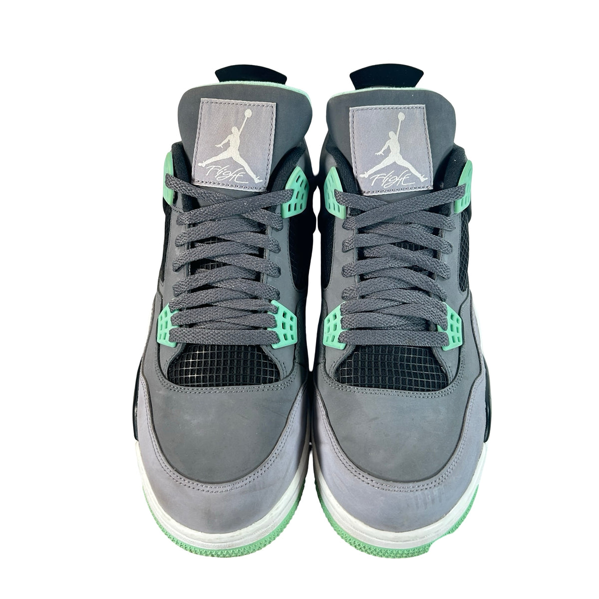 308497 033 Jordan 4 Retro Green Glow [USED] - 12 M (Used)