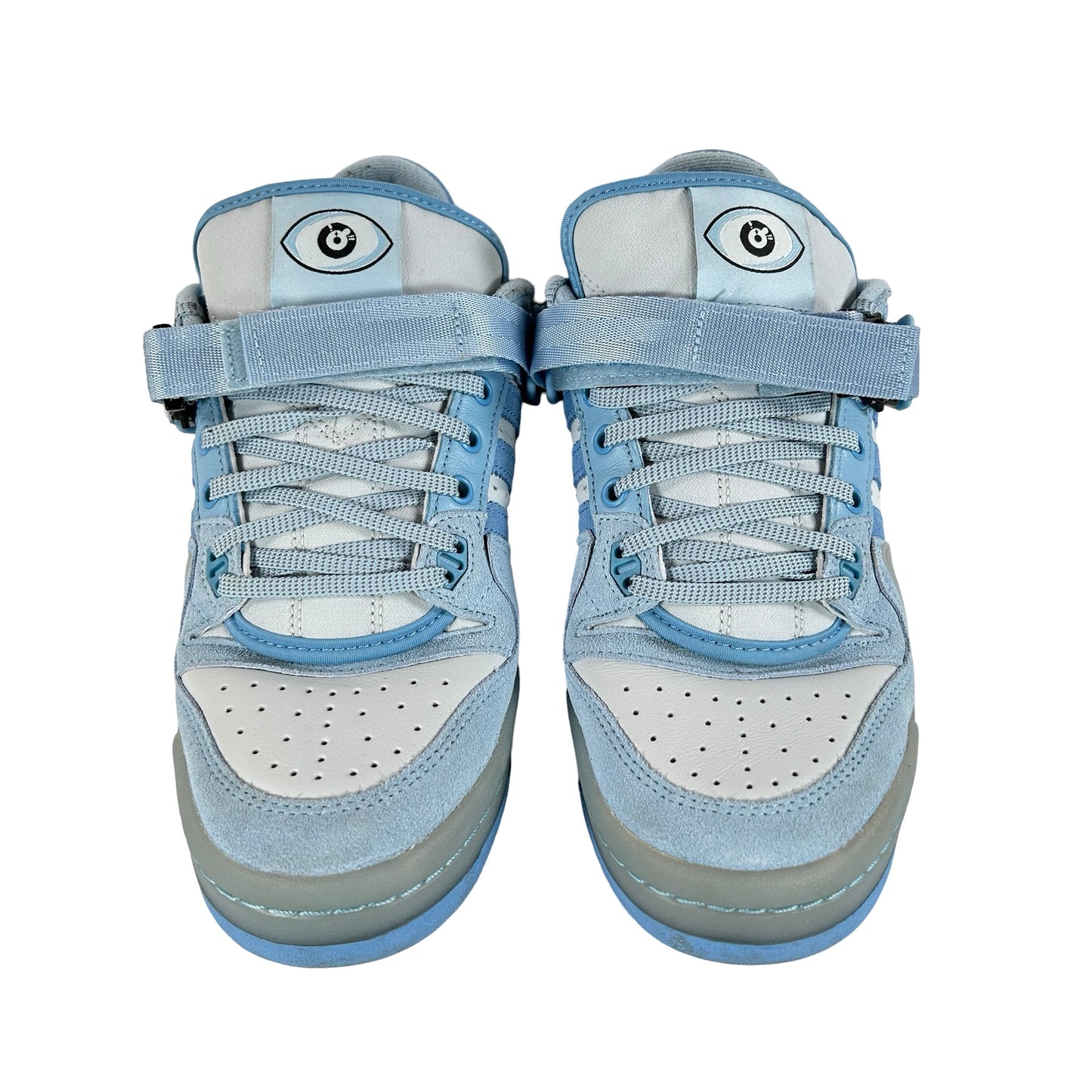 GY9693 adidas Forum Buckle Low Bad Bunny Blue Tint [USED] - 8 M (Used)