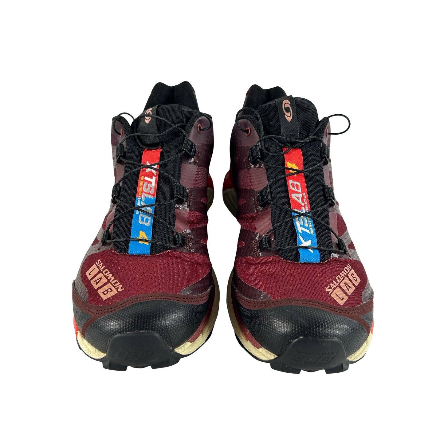 L4177220032 Salomon XT-4 Bitter Chocolate Mocha Mousse Fiery Red [USED] - 10 M (Used)
