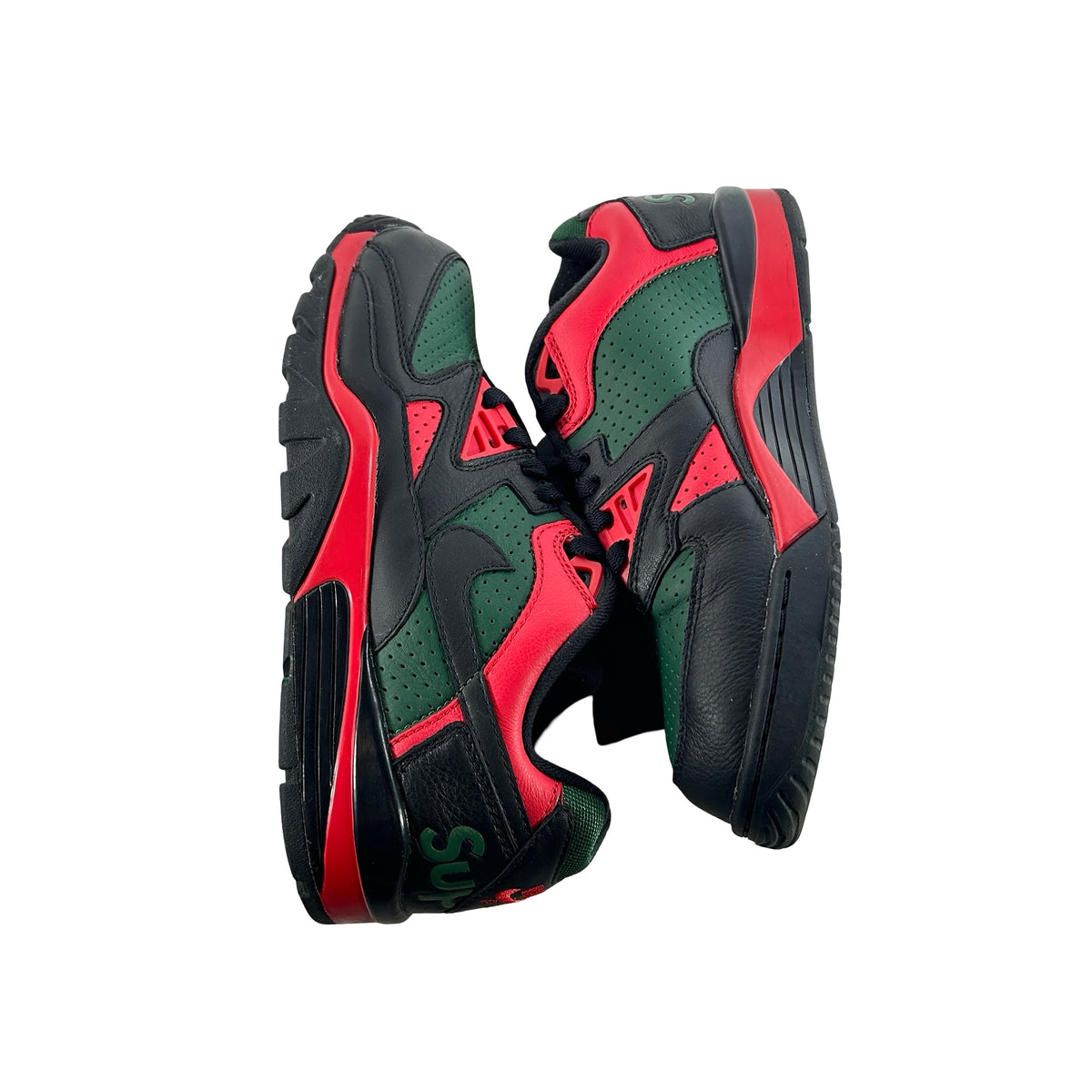 CJ5291 001 Nike Cross Trainer Low Supreme Black Green Red [USED] - 8 M (Used)