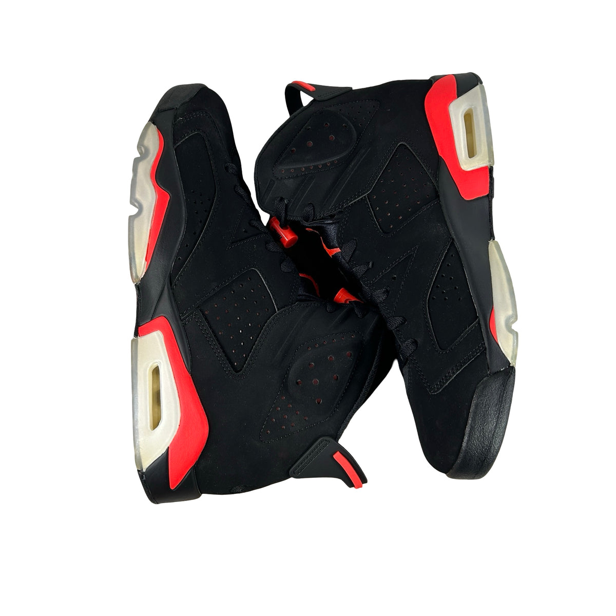 384664 060 Jordan 6 Retro Black Infrared (2019) - 10.5 M (Yellowing) (No Box)