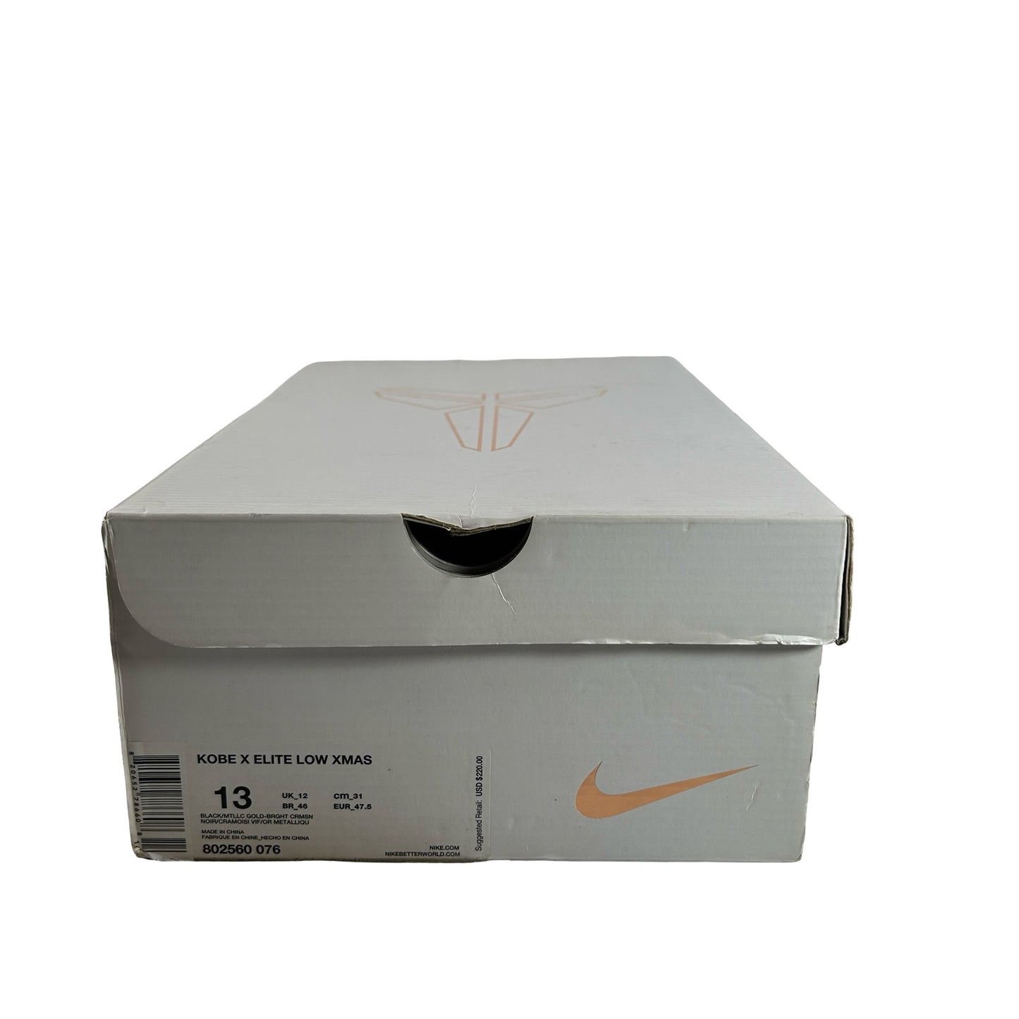 802560 076 Nike Kobe 10 Elite Christmas [USED] - 13 M (Used)