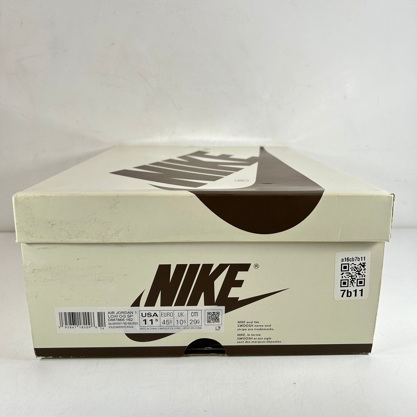 DM7866 162 Jordan 1 Retro Low OG SP Travis Scott Reverse Mocha [USED] - 11.5 M (Used)