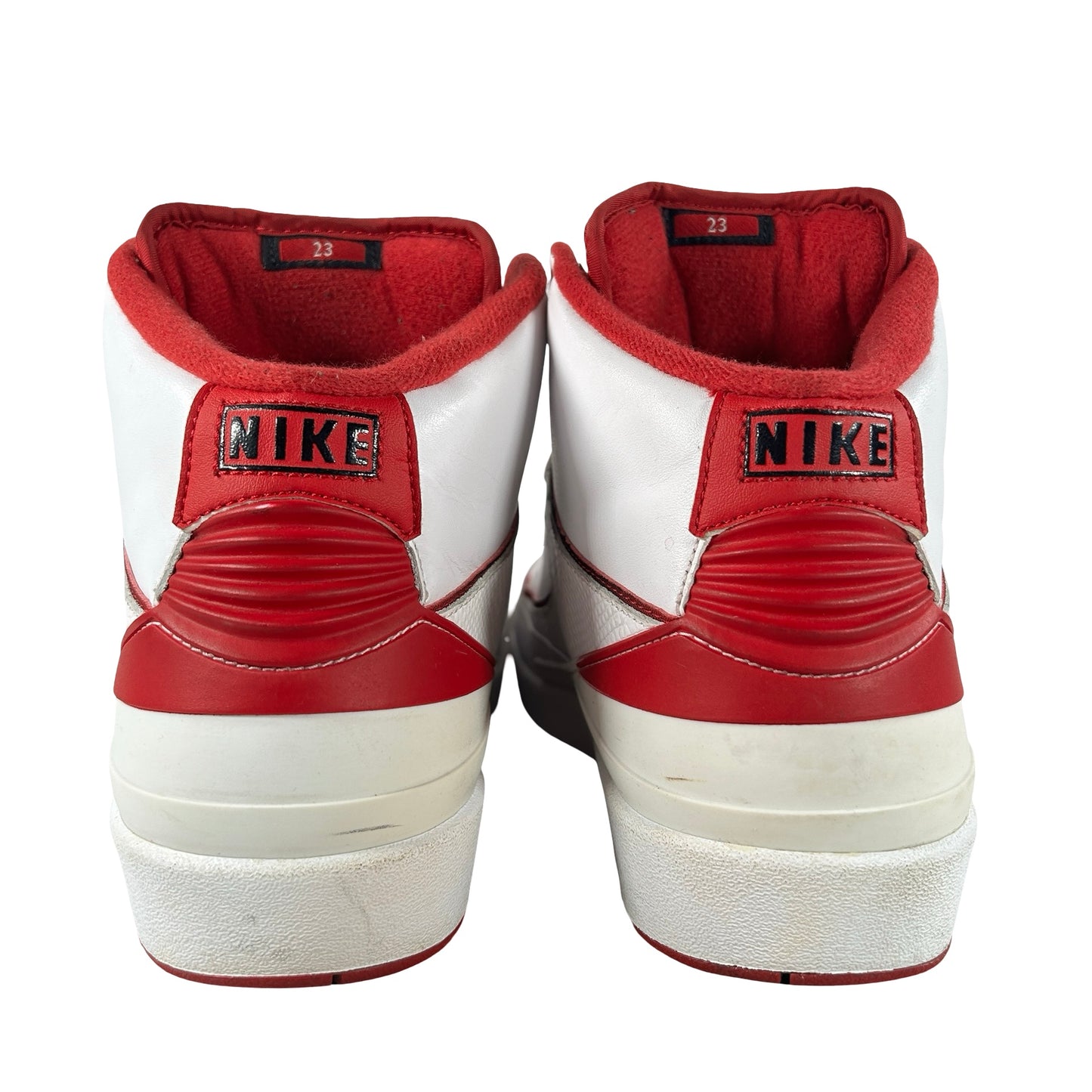 385475 102 Jordan 2 Retro White Red (2014) [USED] - 11 M (Used)
