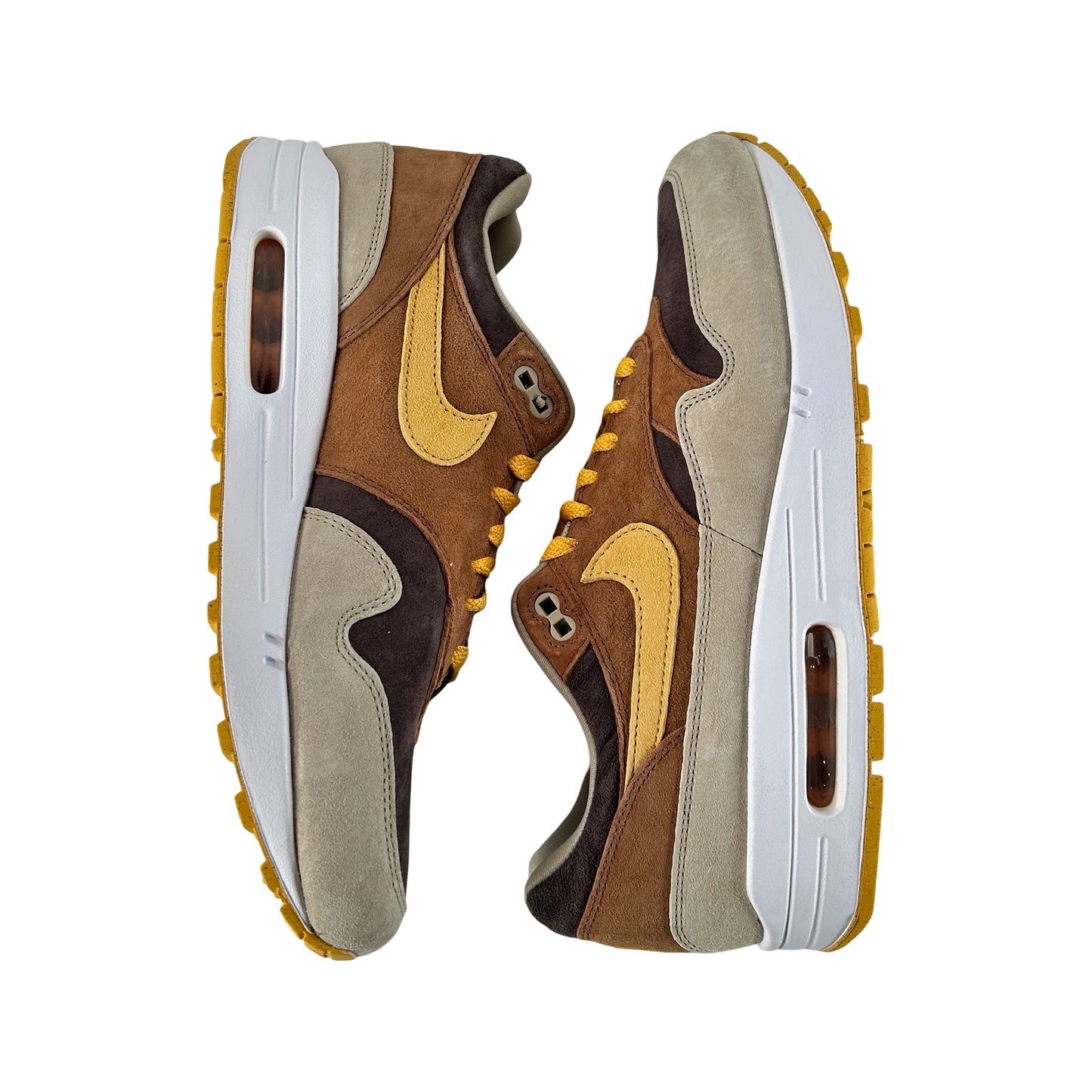 DZ0482 200 Nike Air Max 1 PRM Duck Pecan Yellow Ochre [USED] - 10.5 M (Used)