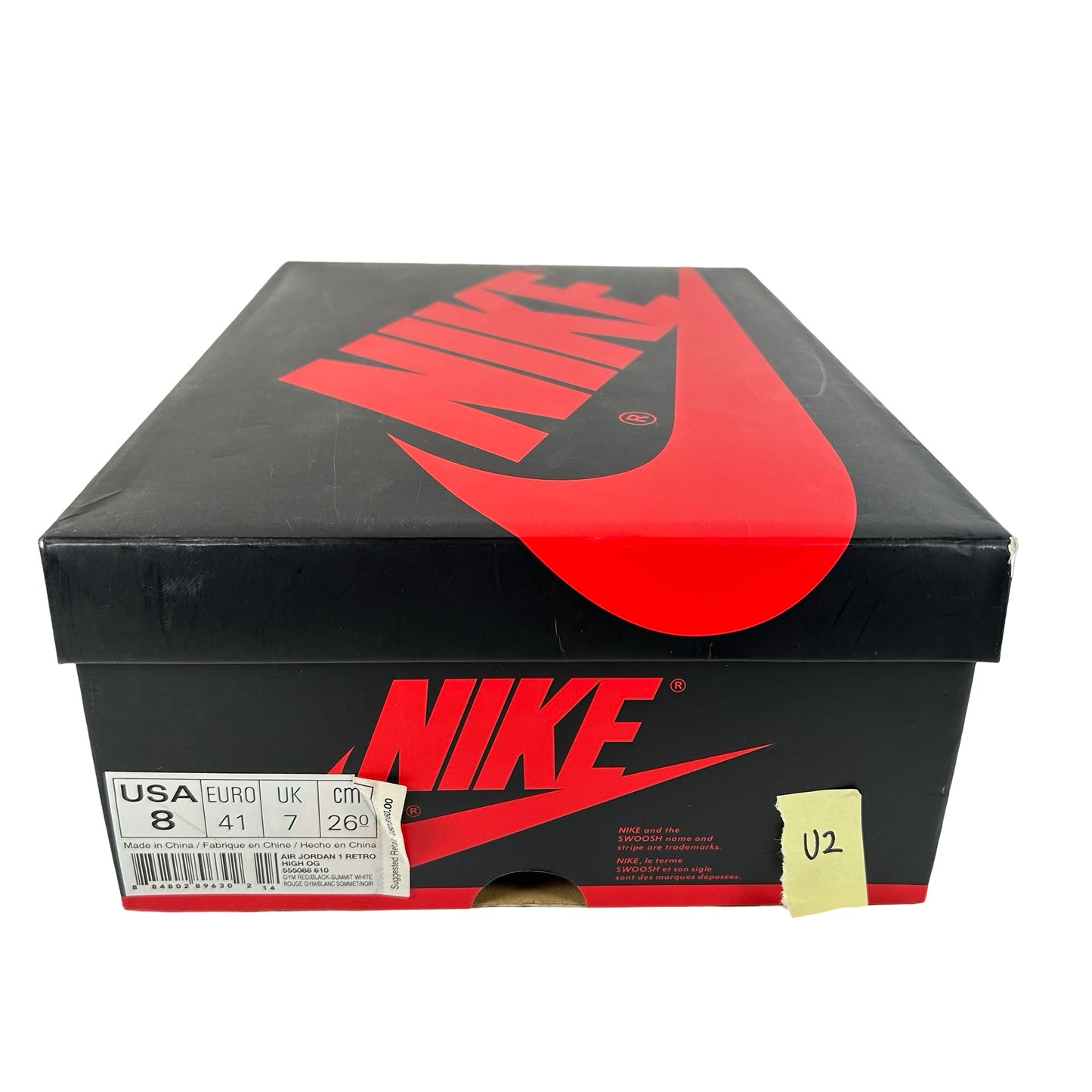 555088 610 Jordan 1 Bred Toe [USED] - 8 M (Used2)