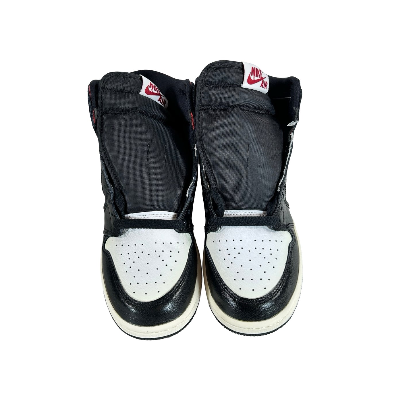 575441 061 Jordan 1 Retro High Black Gym Red (GS) [CONDITIONAL] - 5 Y (Yellowing)