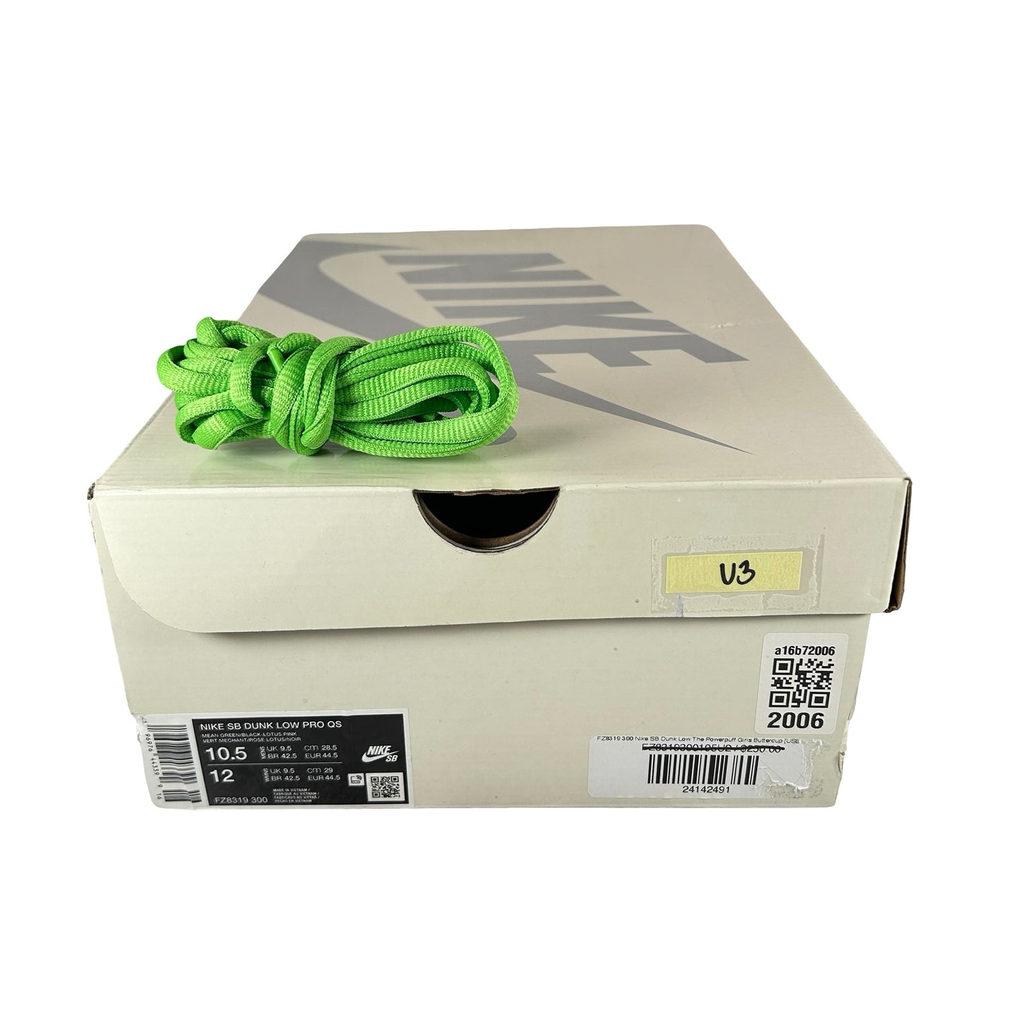 FZ8319 300 Nike SB Dunk Low The Powerpuff Girls Buttercup [USED] - 10.5 M (Used3)