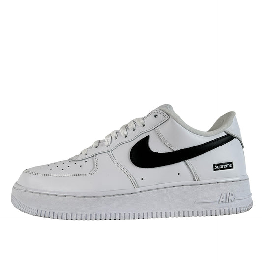 CU9225 102 Nike Air Force 1 Low Supreme White Black [USED] - 9.5 M (Used)