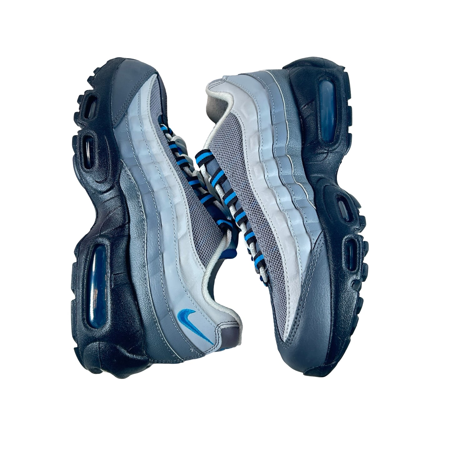 CJ3906 002 Nike Air Max 95 Recraft Grey Laser Blue (GS) [USED] - 6 Y (Used)