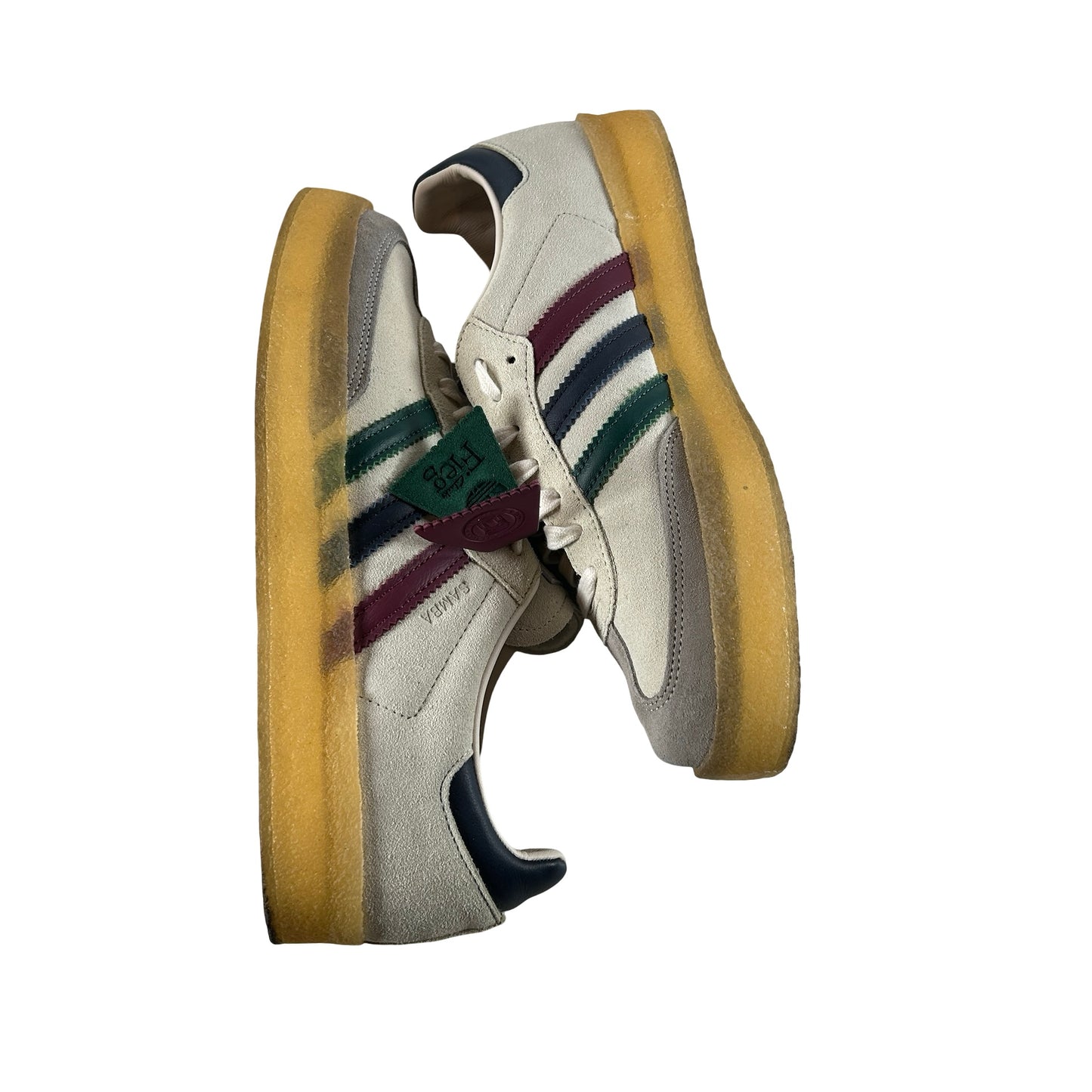 IE4032 Adidas Clarks 8th Street Samba By Ronnie Fieg Kithmas White Multi [USED] - 10.5 M (Used)