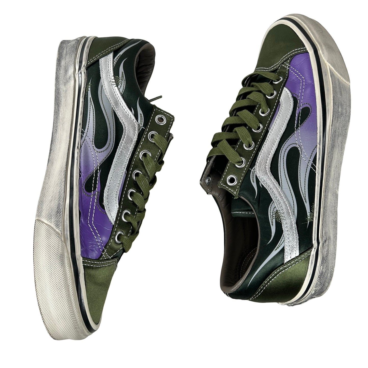 VN000D9RGRK Vans LX Old Skool Archive Flame Green [USED] - 8.5 M (Used)